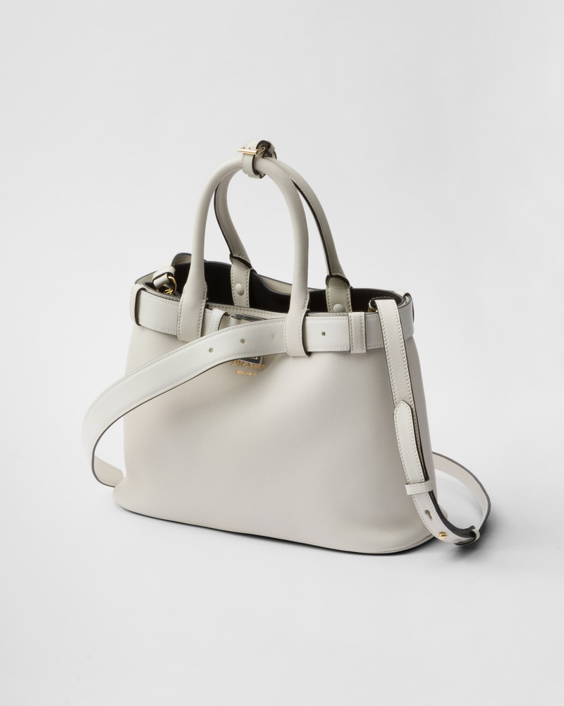 Prada Buckle medium leather handbag with belt 3