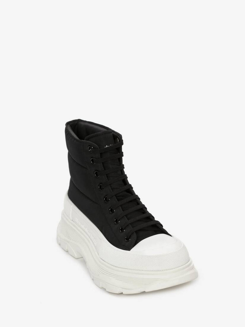 Alexander McQueen Tread Slick Boot in Black/white outlook