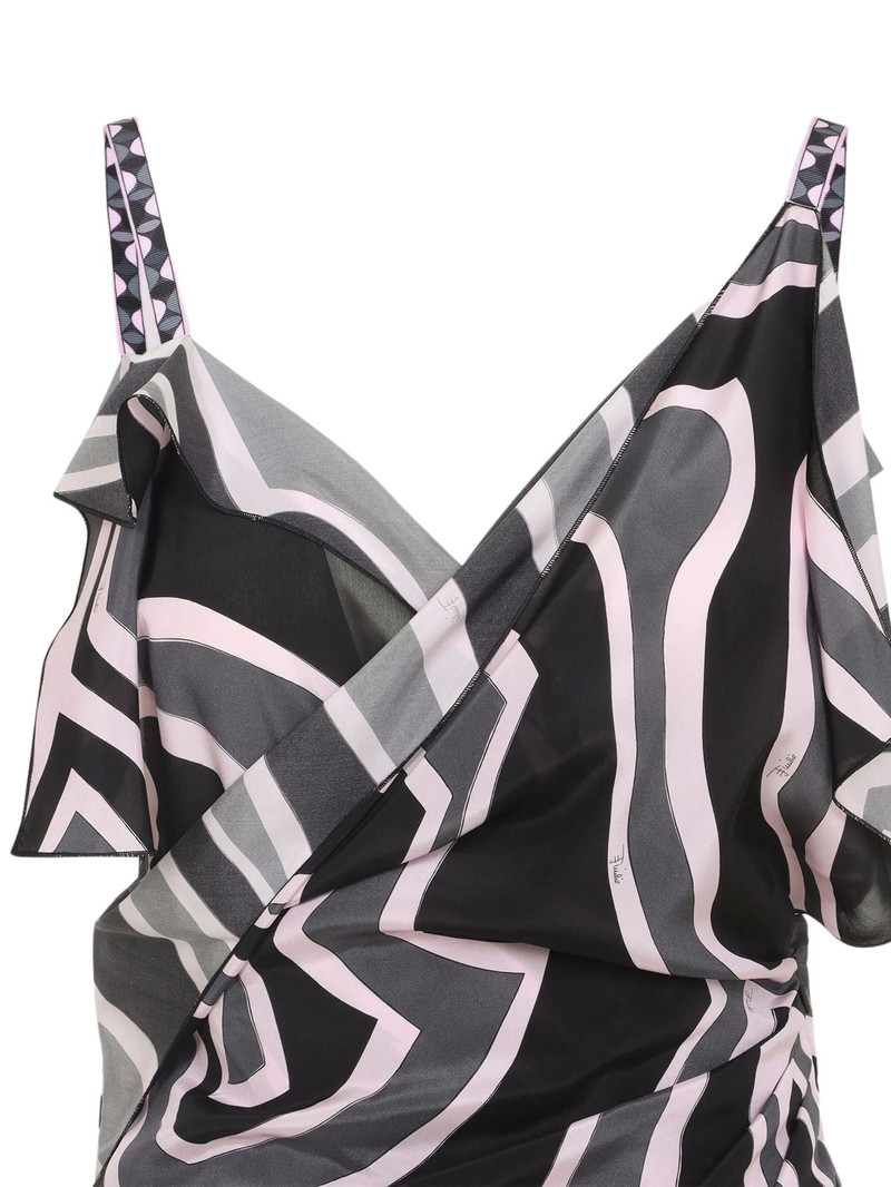 PUCCI Pucci Ruffled Swirl-print Dress outlook
