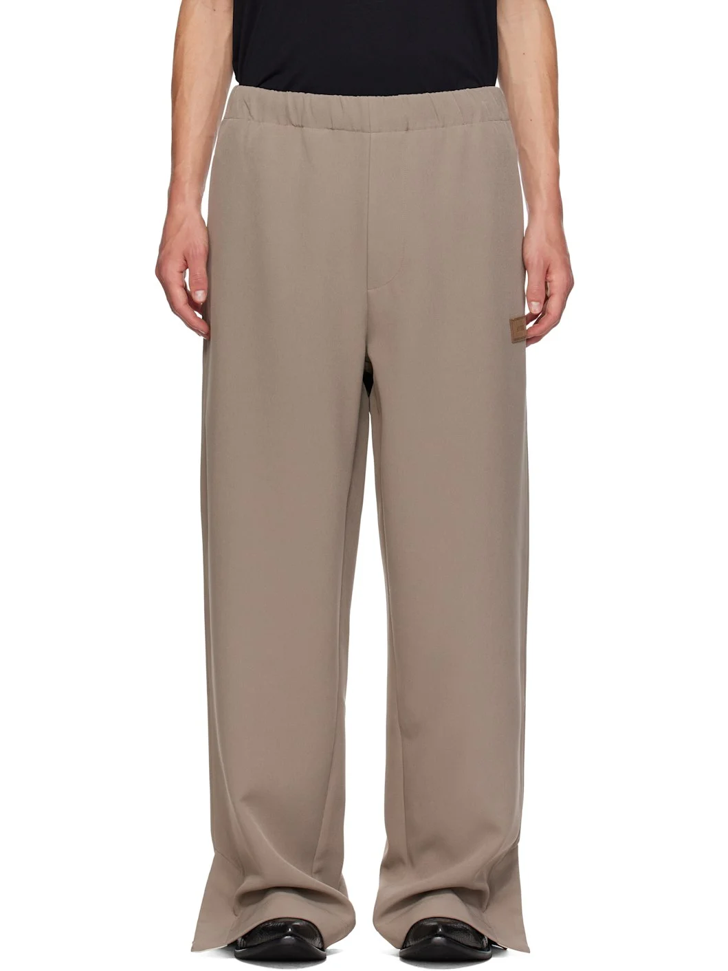 Beige 'Amiri' Patch Caddy Sweatpants - 1