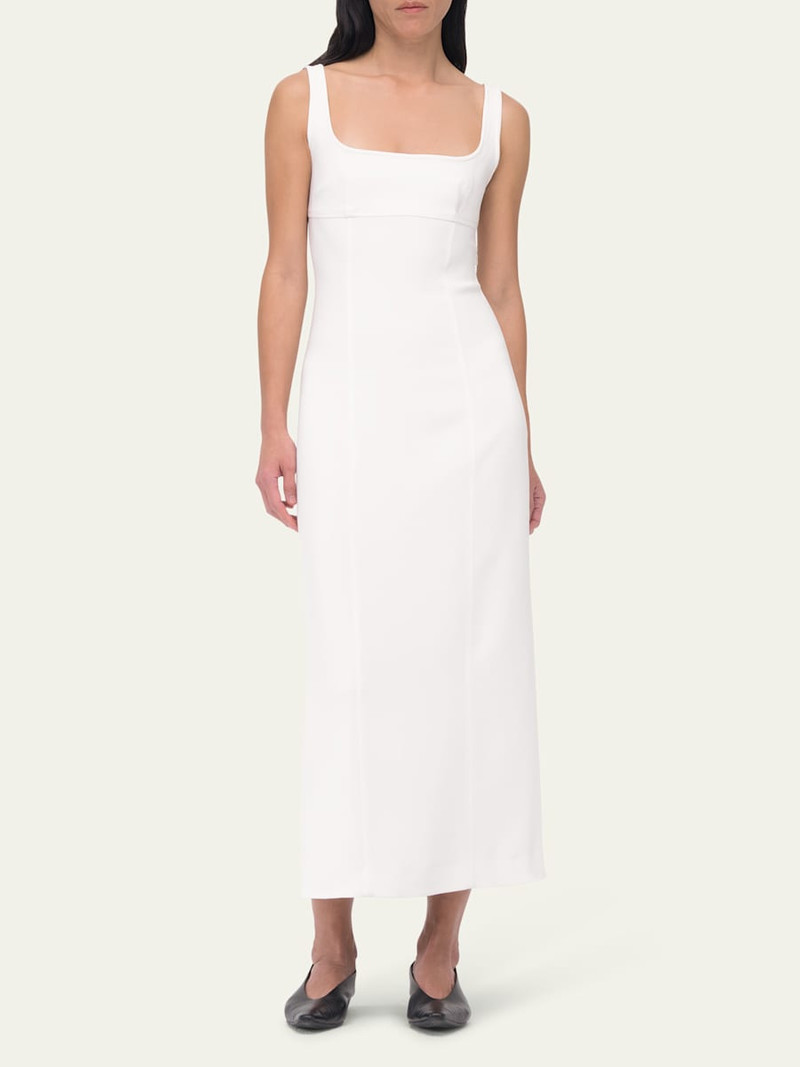 Another Tomorrow Tie-Back Long Sleeveless Sheath Dress outlook