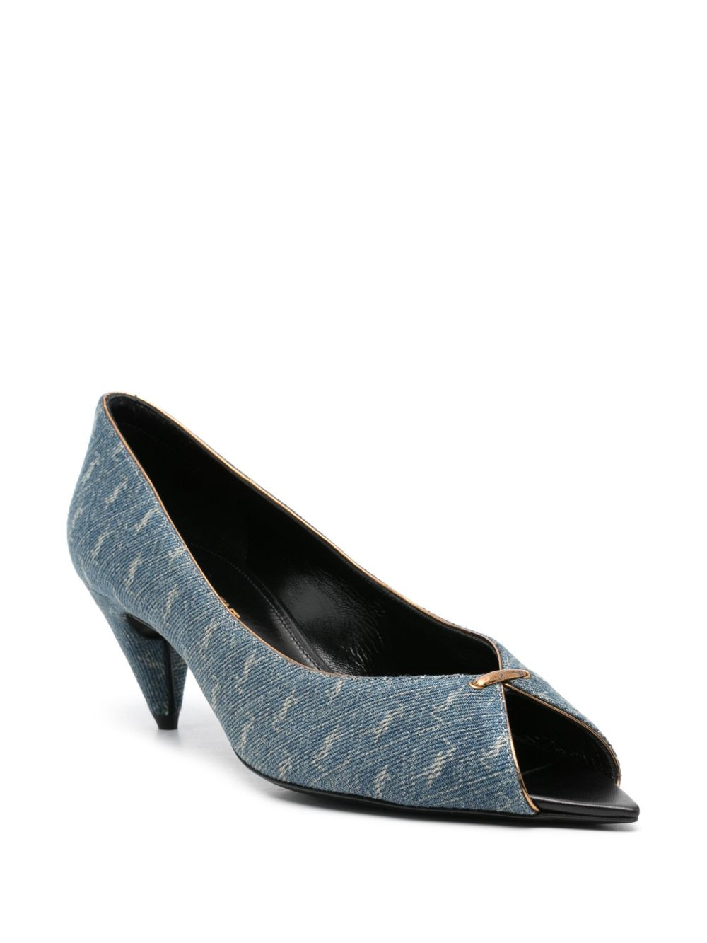 monogram-pattern open-toe sandals - 2