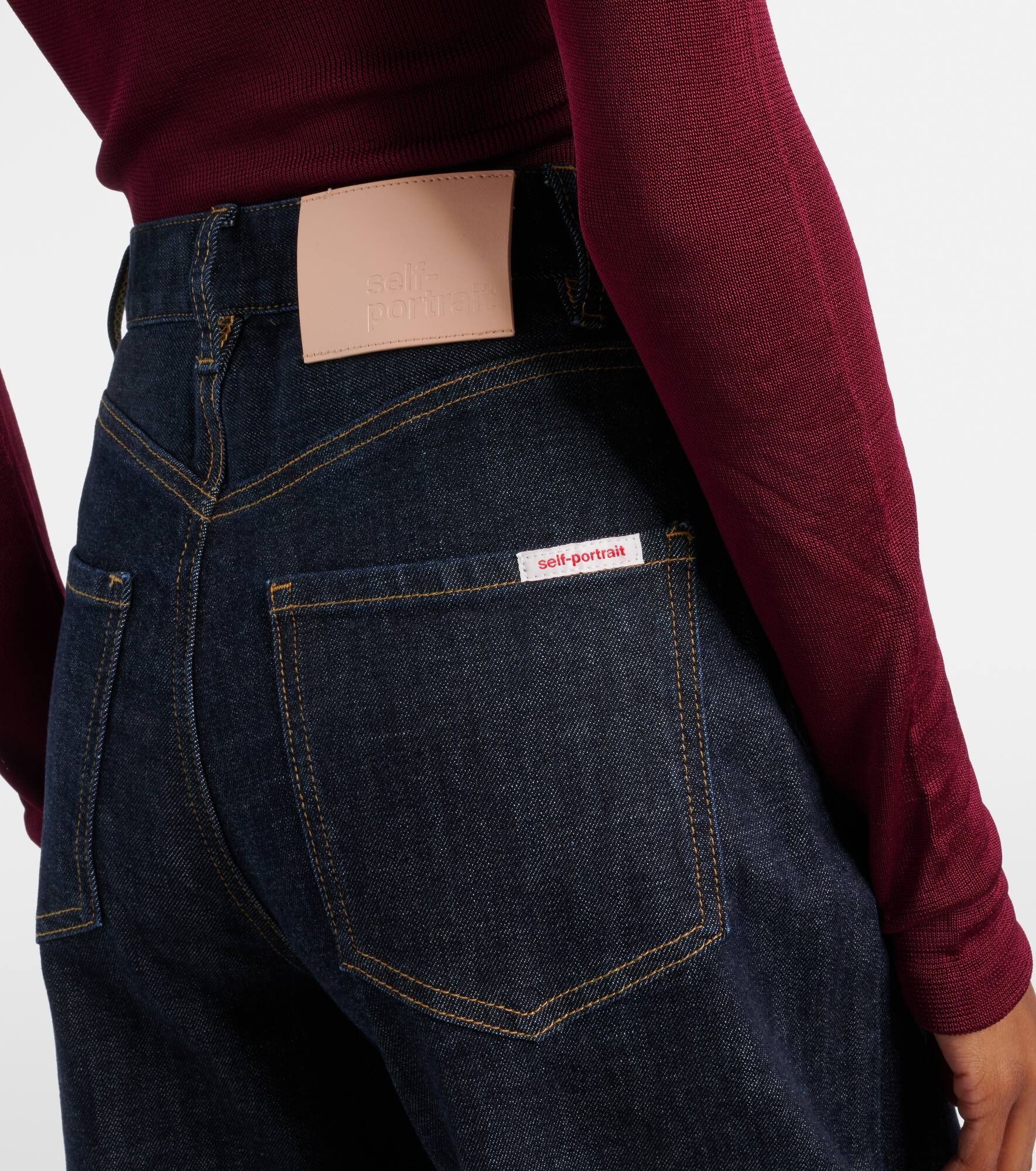 High-rise barrel-leg jeans - 6
