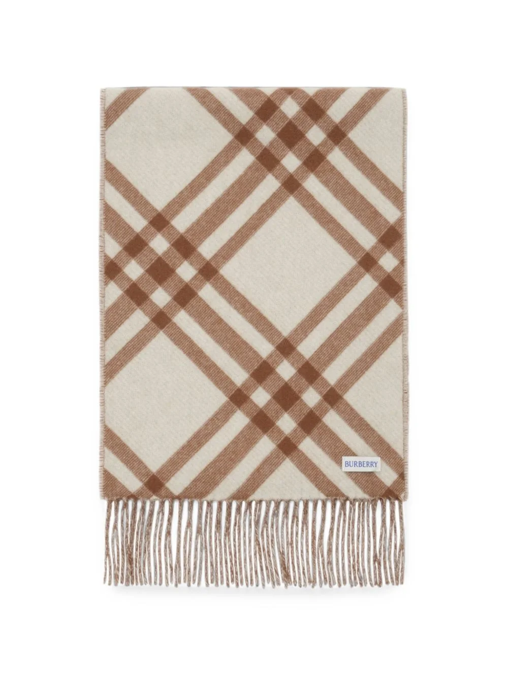 Check cashmere scarf - 1