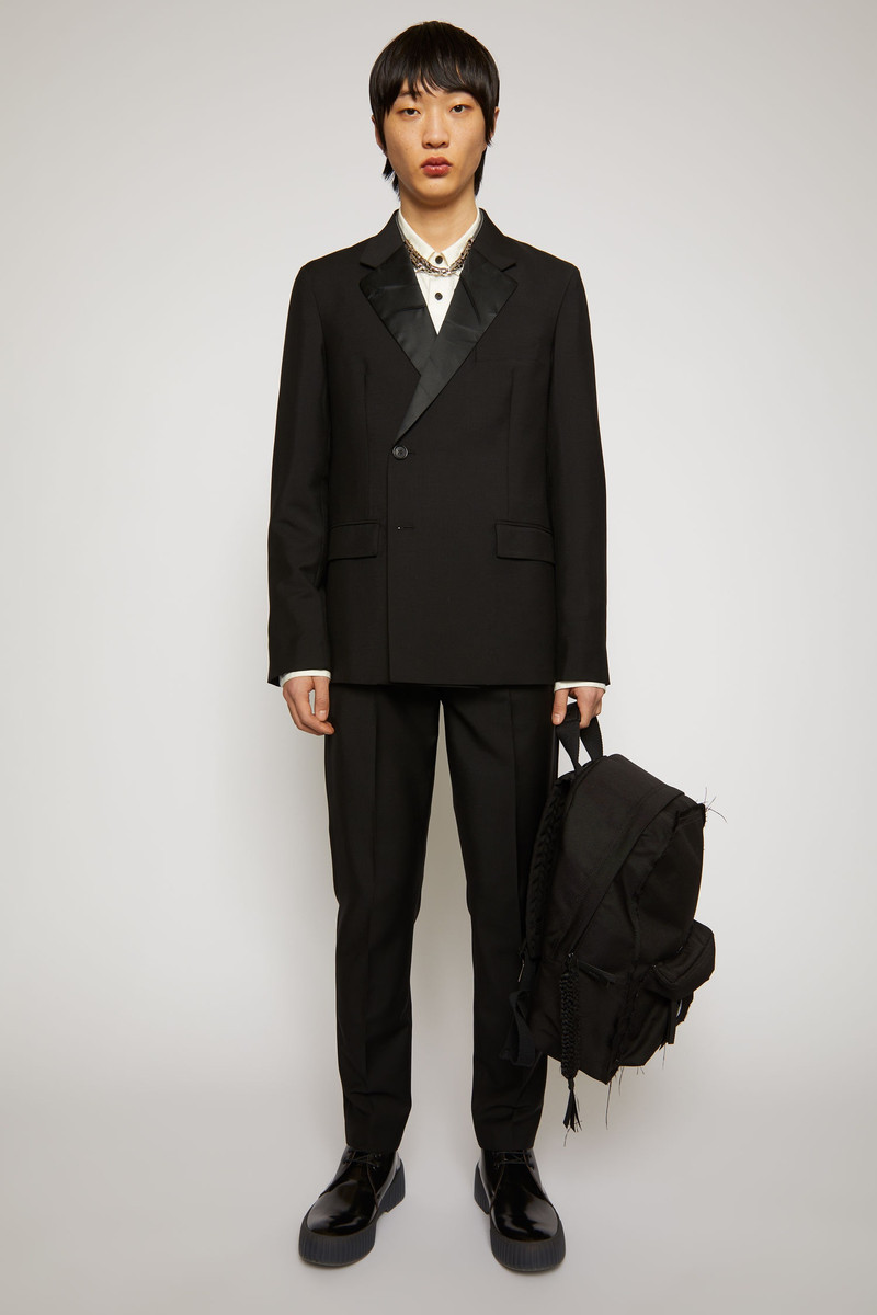 Leather chukka shoes black/grey 4