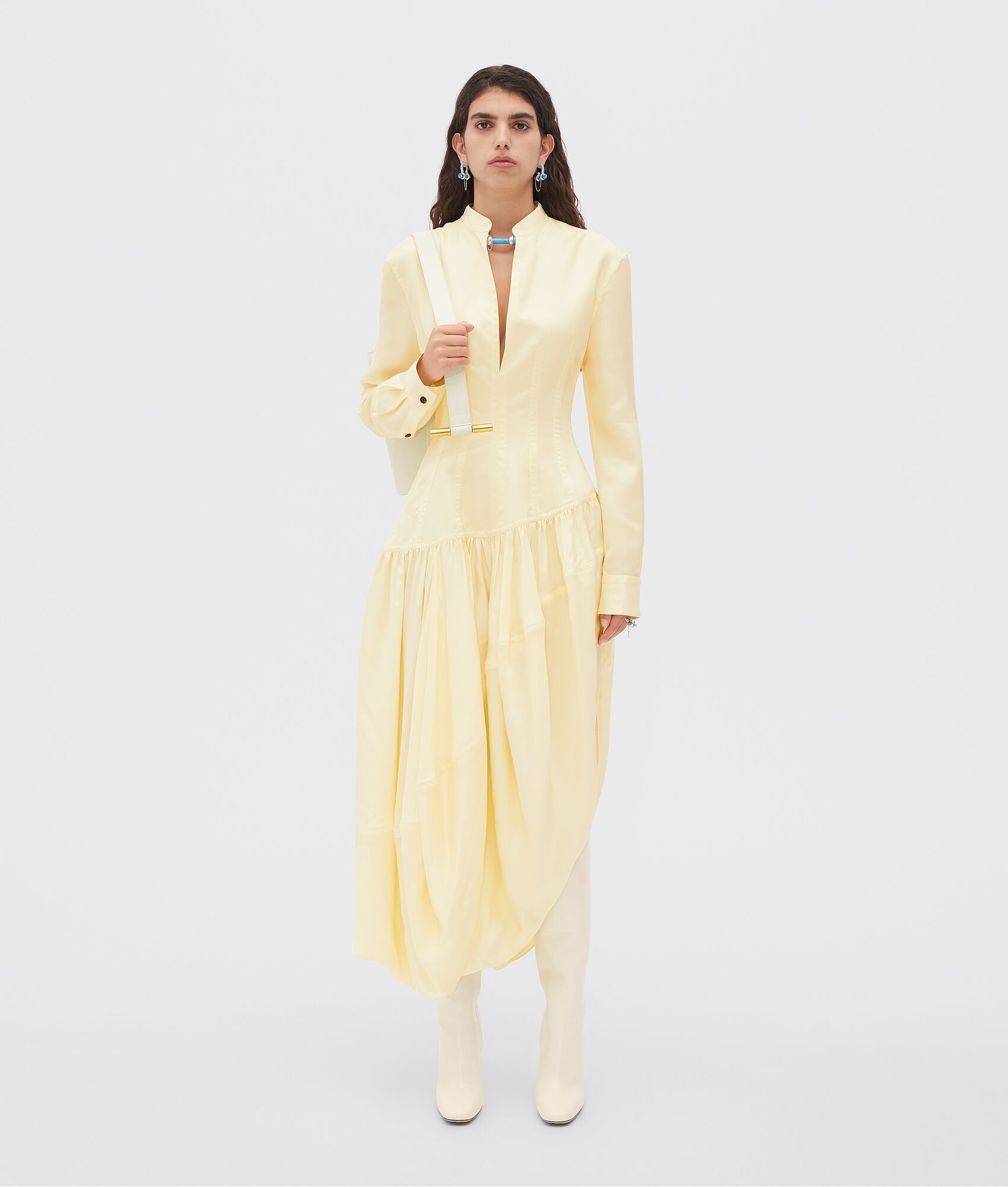 washed viscose dress - 4