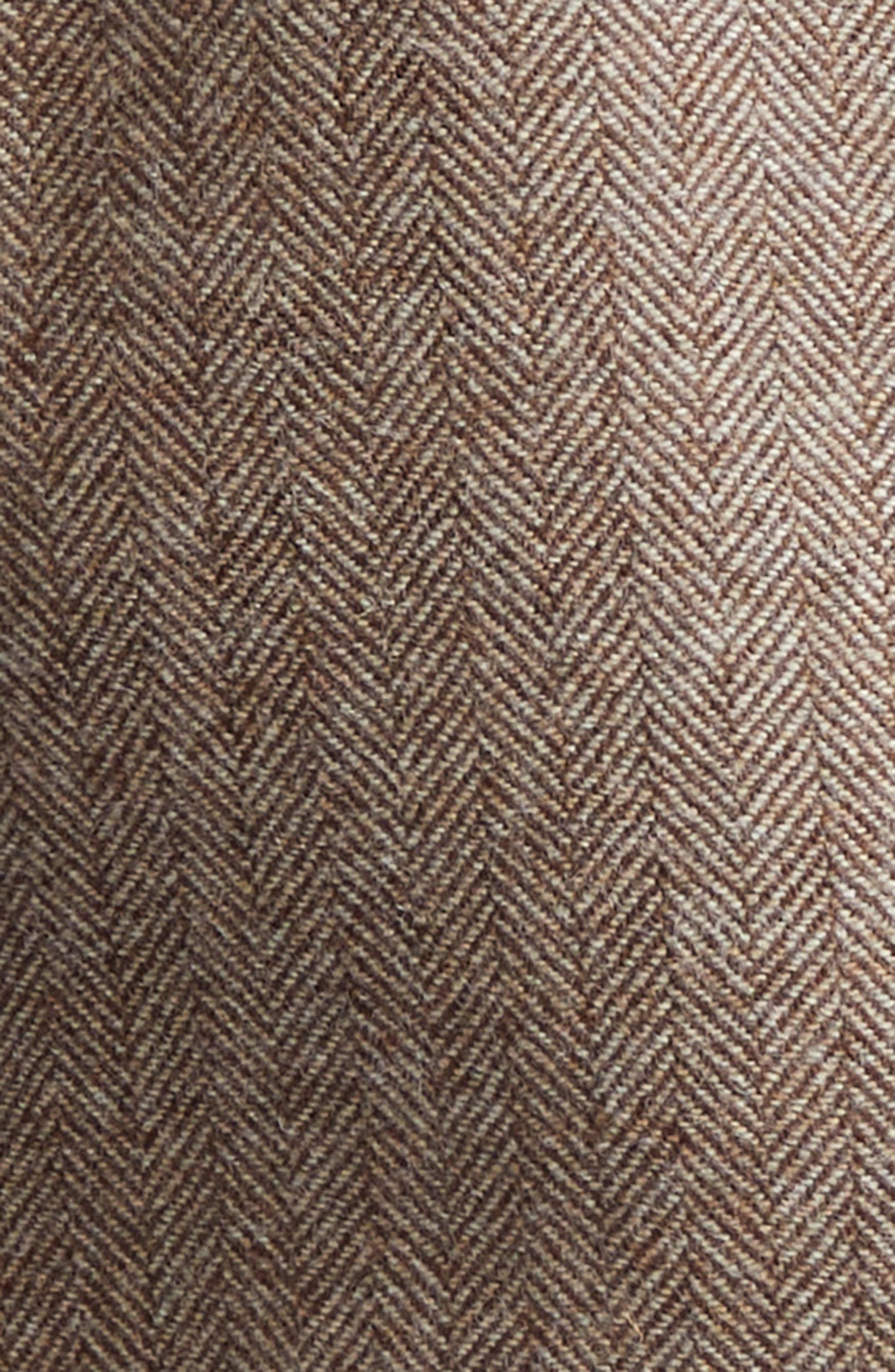 Chloé Herringbone Wool Twill Jacket in Somber Brown at Nordstrom - 6