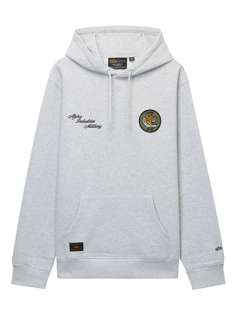 embroidered-logo hoodie 1