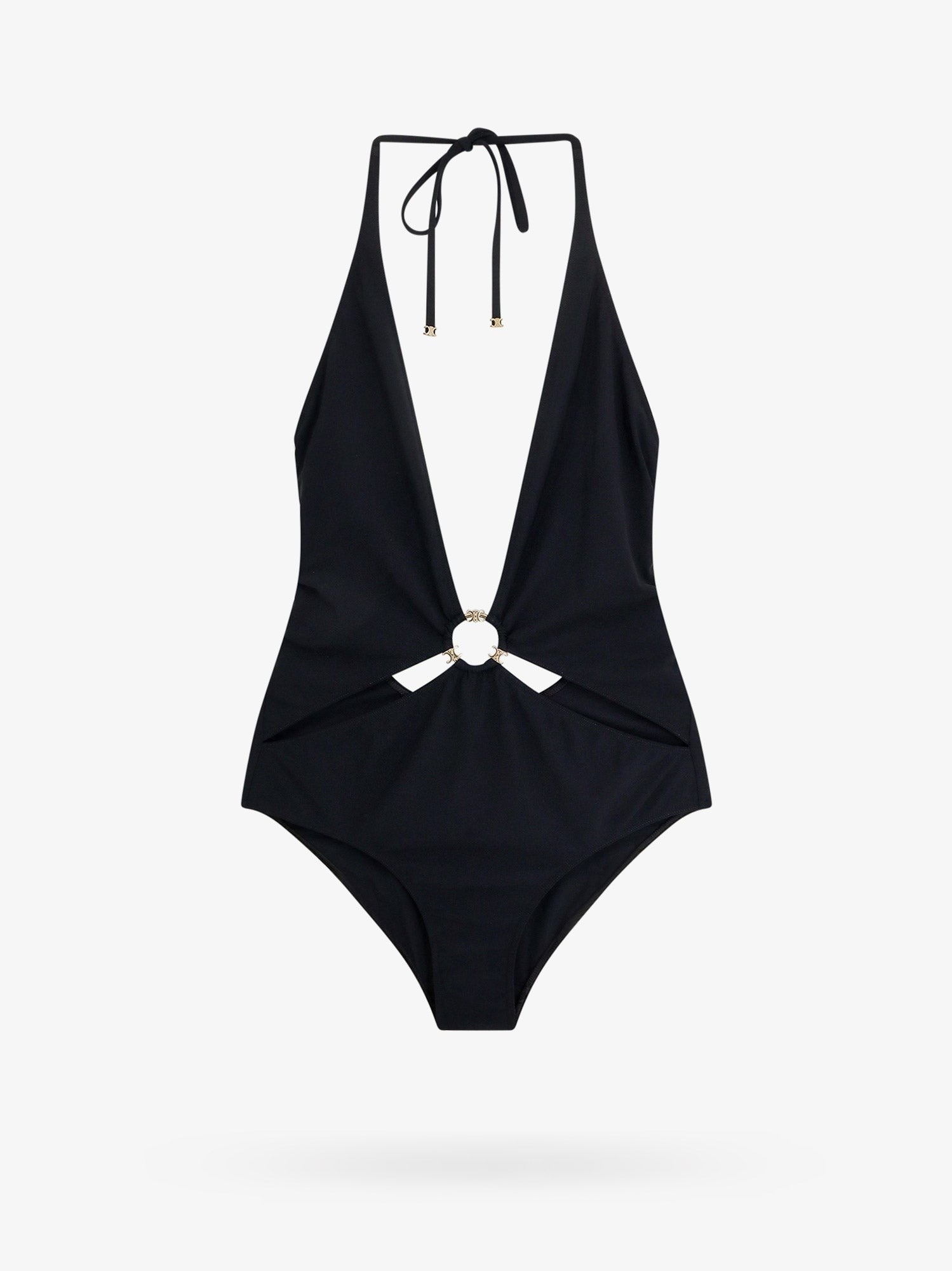 CELINE Nylon one-piece swimsuit with frontal ring | choosh