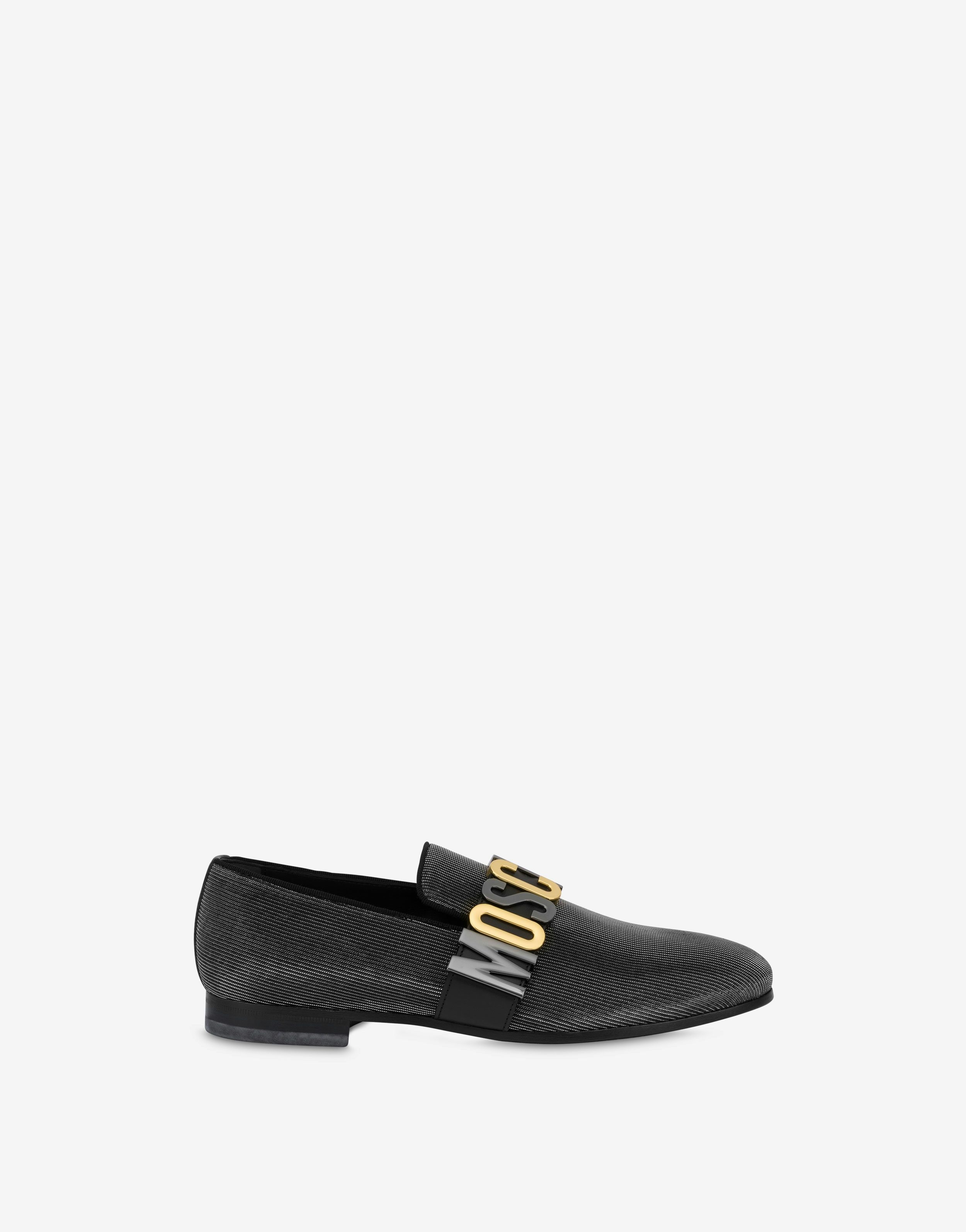 SHINY CALFSKIN LOAFERS LETTERING MIX - 2