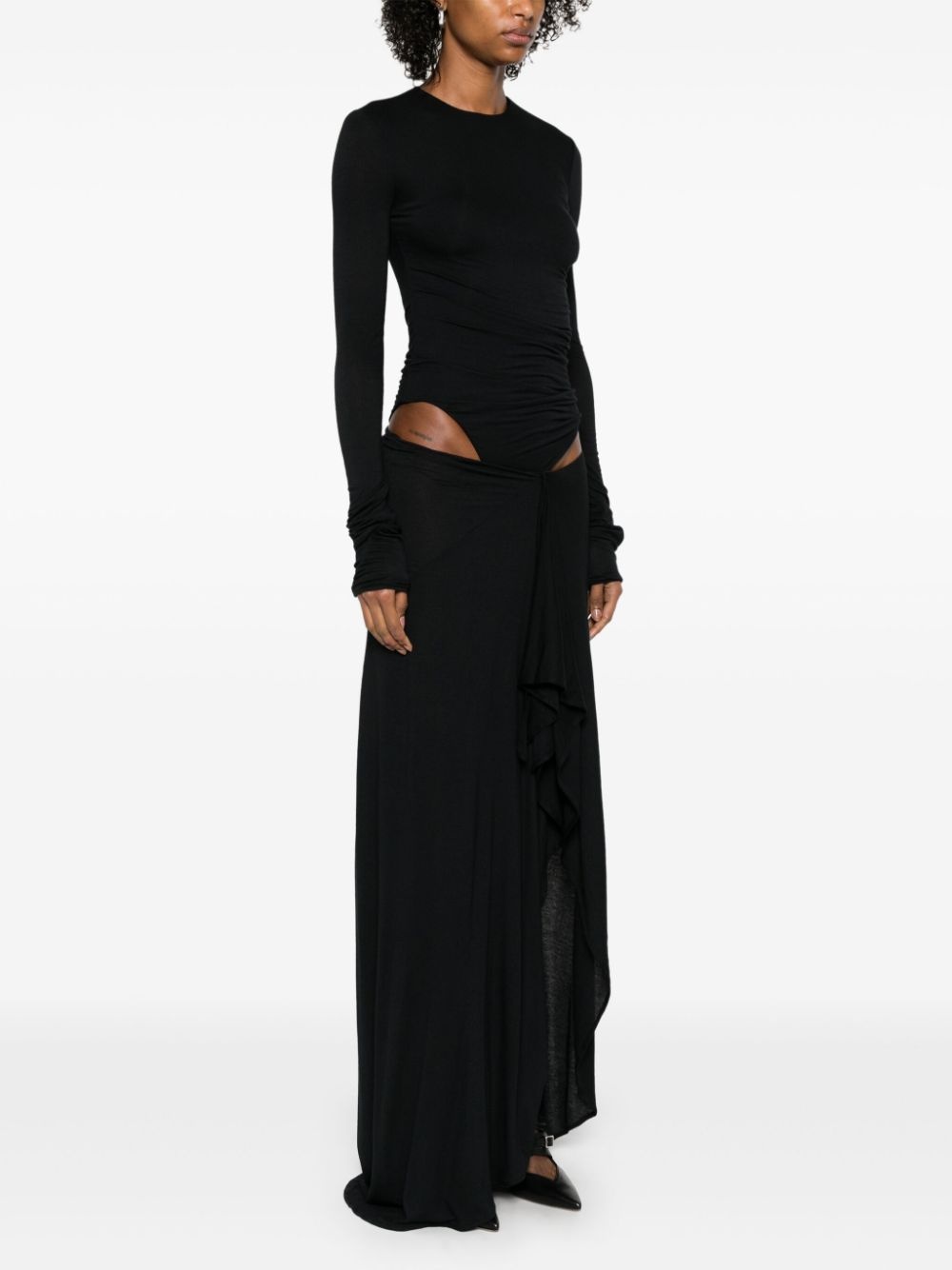 cut out-detail maxi dress - 3