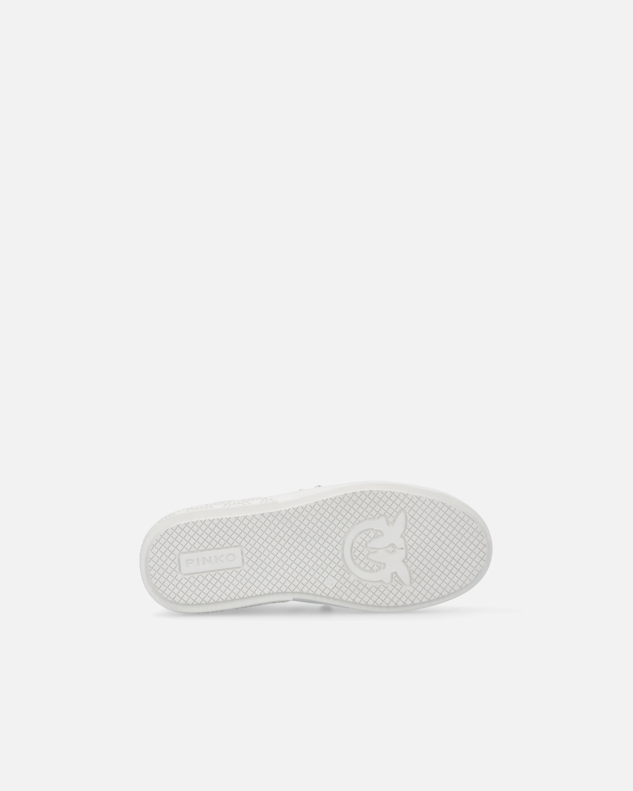 LEATHER SLIP-ON SNEAKERS WITH JEWEL BAND - 7