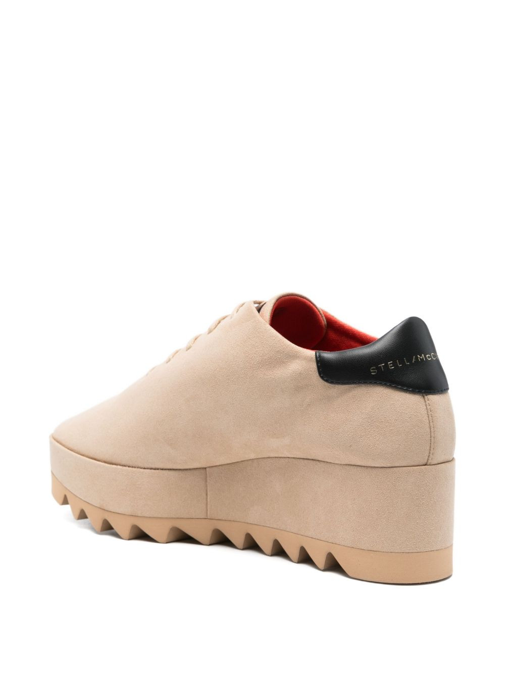 lace-up platform sneakers - 3