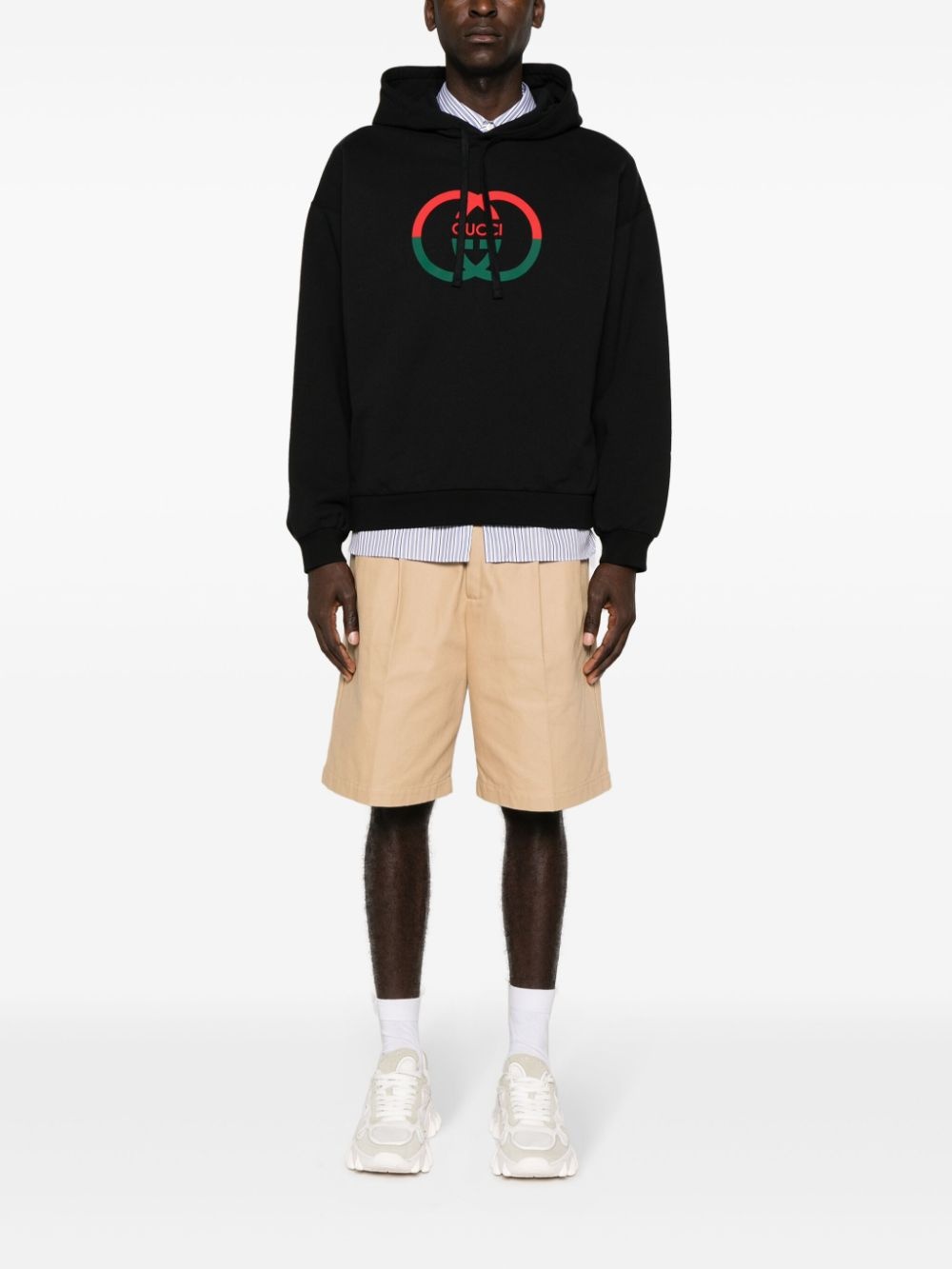 Interlocking G-print cotton hoodie - 2