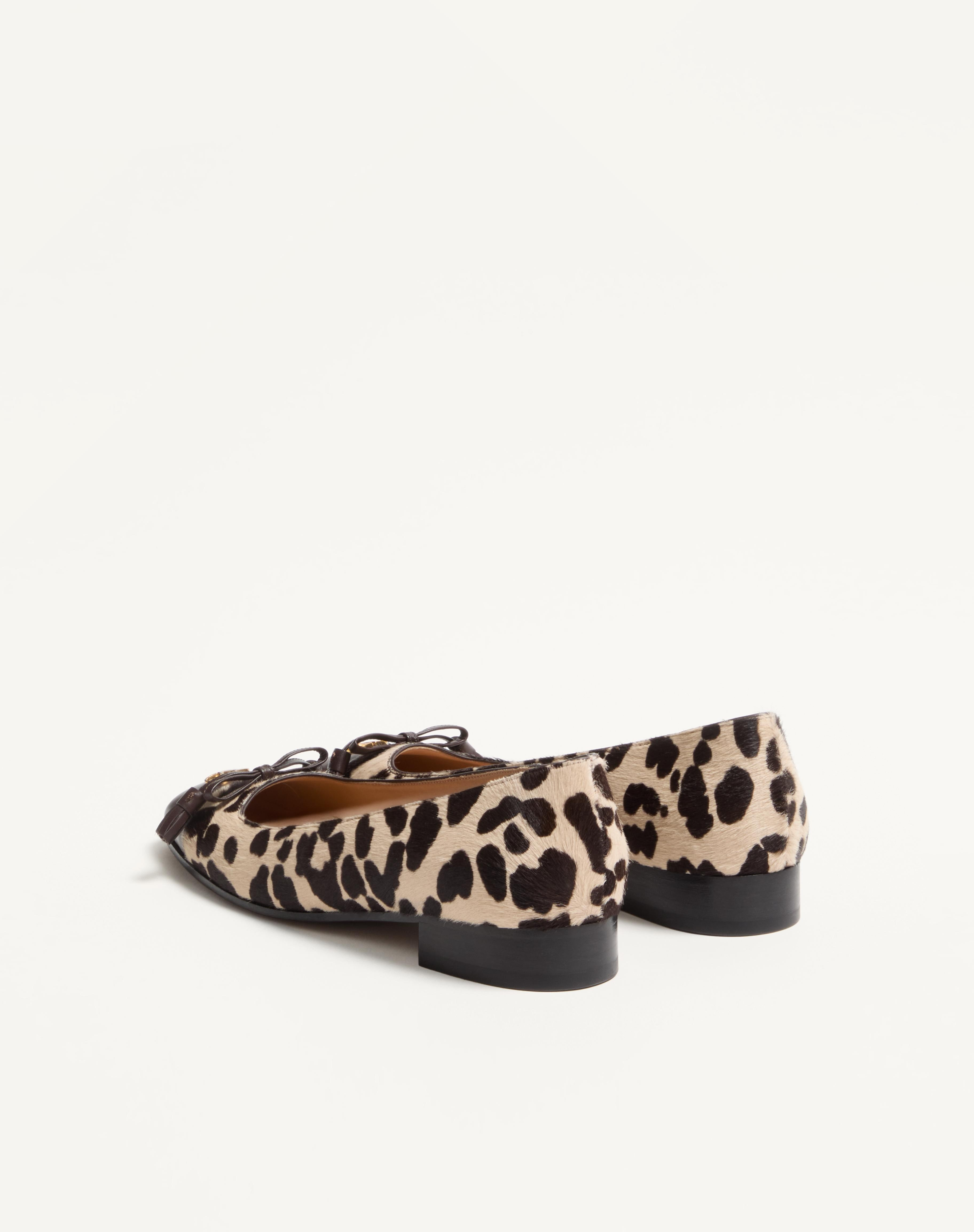 VALET DU ROI BALLERINA IN PONY-EFFECT CALFSKIN 25MM - 5