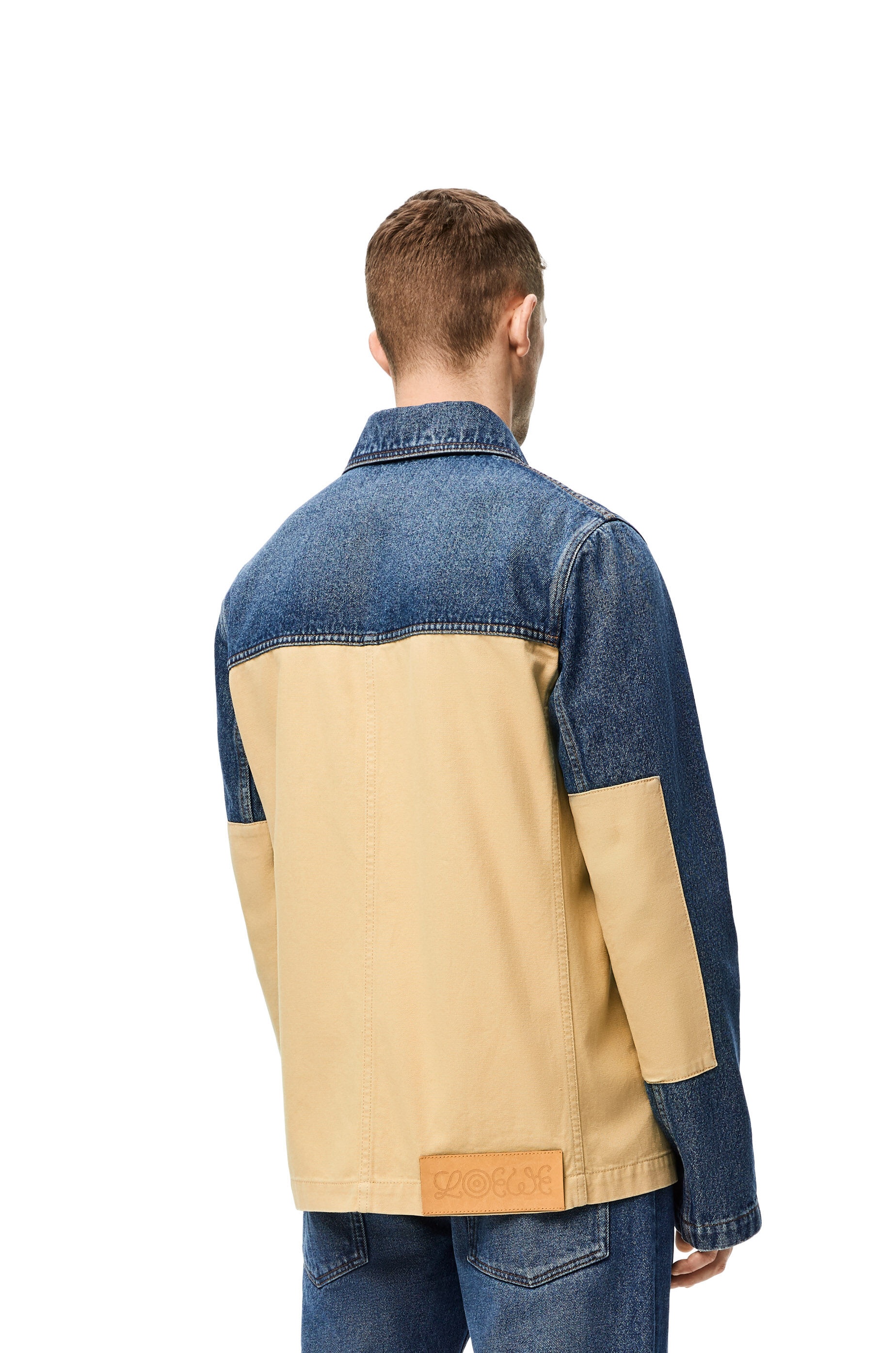 Workwear jacket in denim and cotton - 3