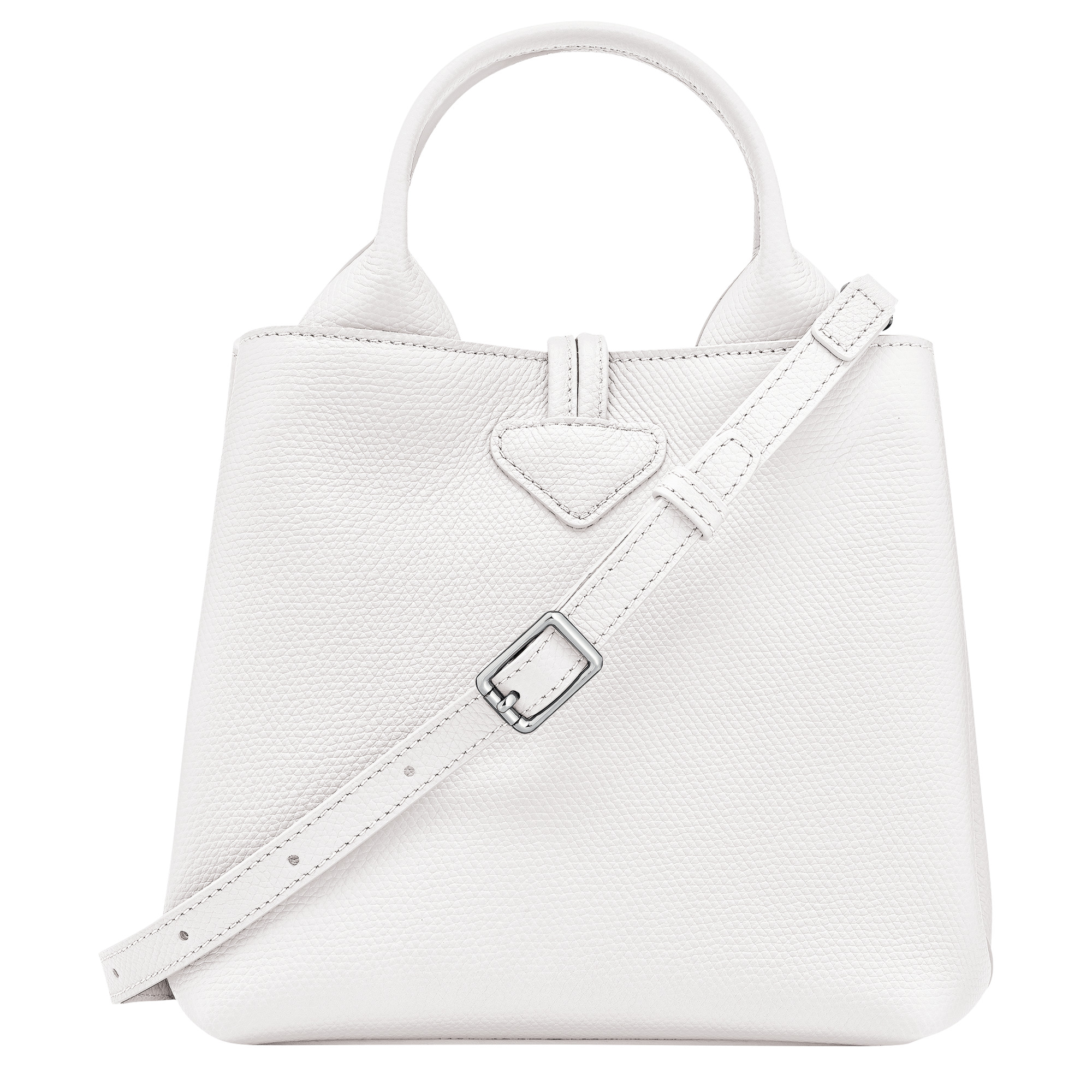 Le Roseau S Handbag White - Leather - 4