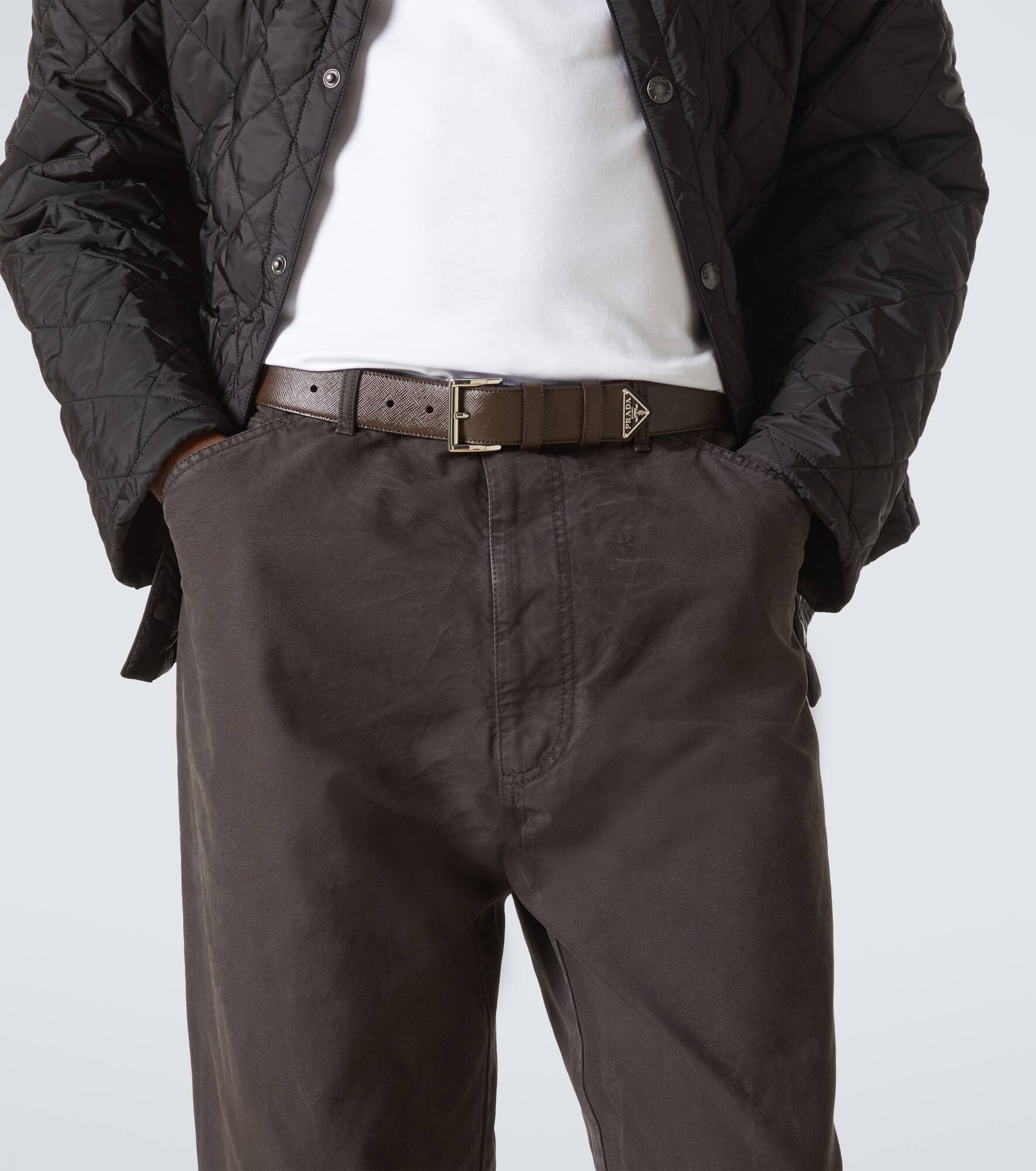 Saffiano leather belt - 2