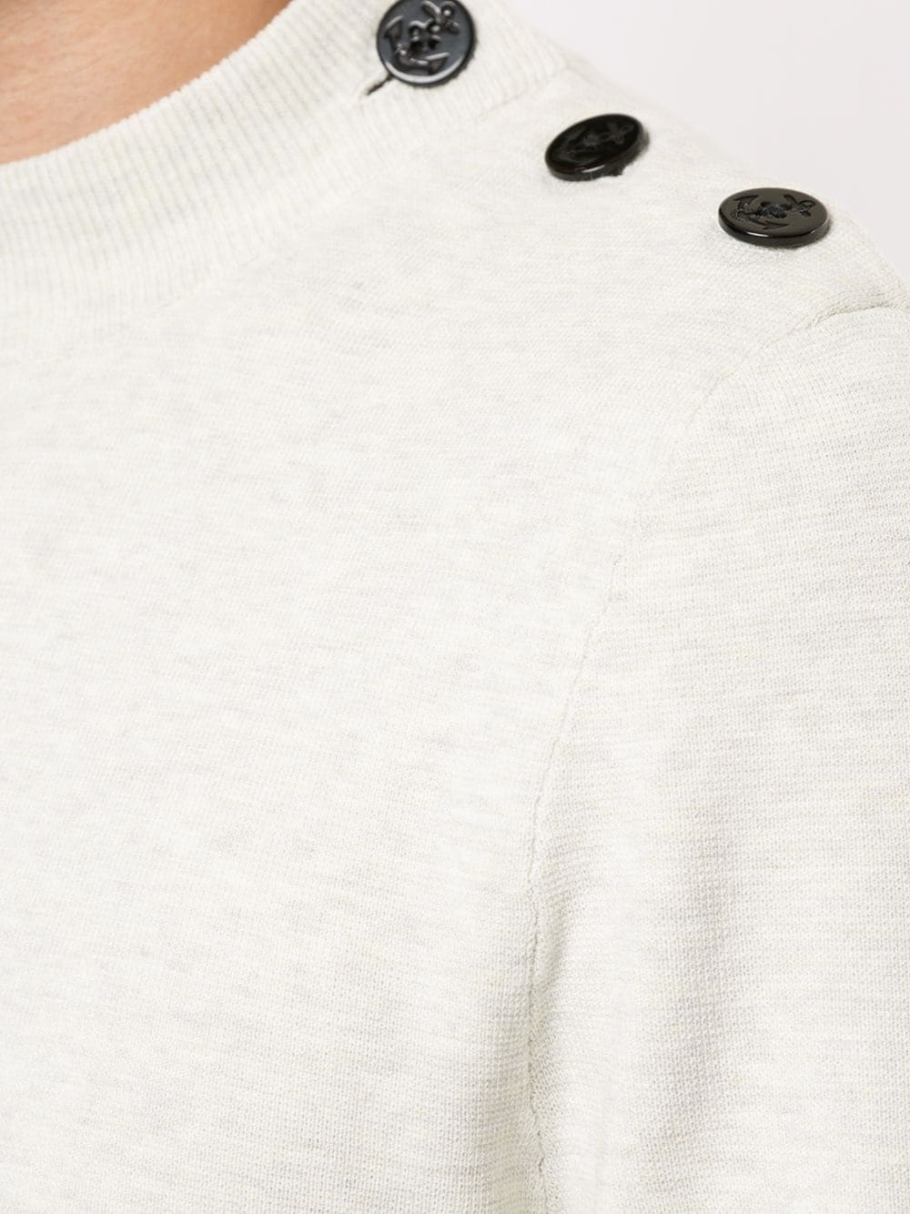 contrasting buttons jumper - 5