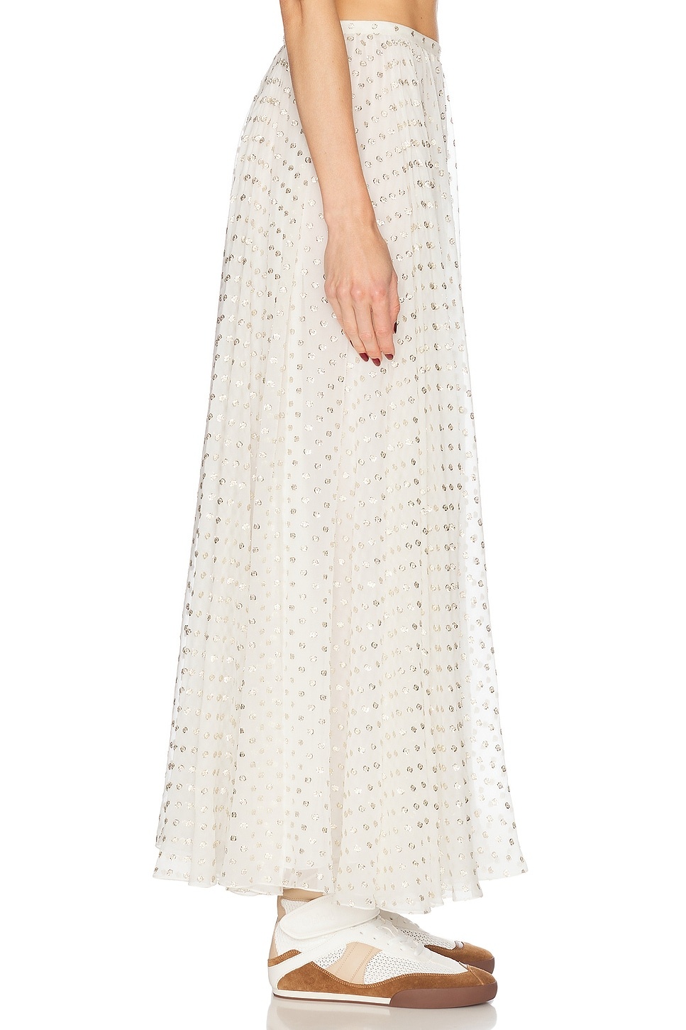 Long Polka Dot Skirt - 3