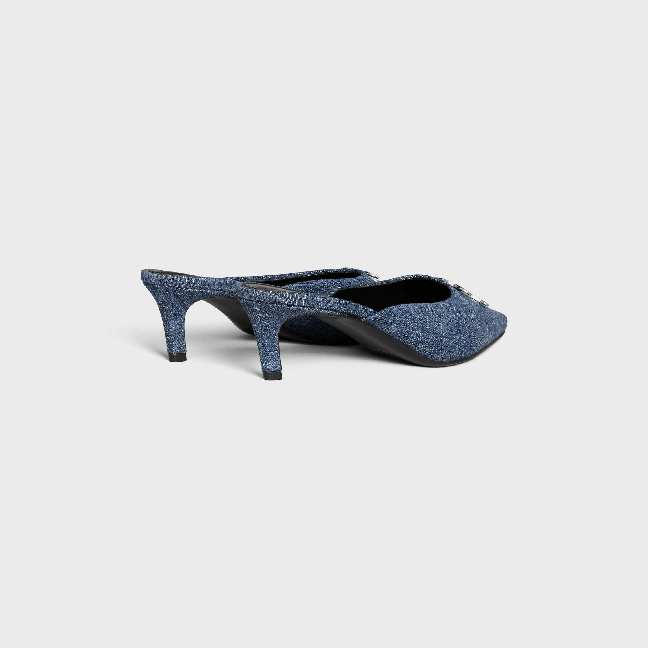 CELINE ALMA TRIOMPHE MULE IN DENIM - 3