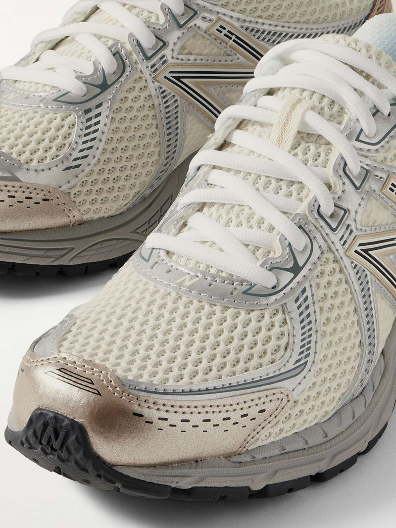 860v2 Ceres rubber and leather-trimmed mesh sneakers 4