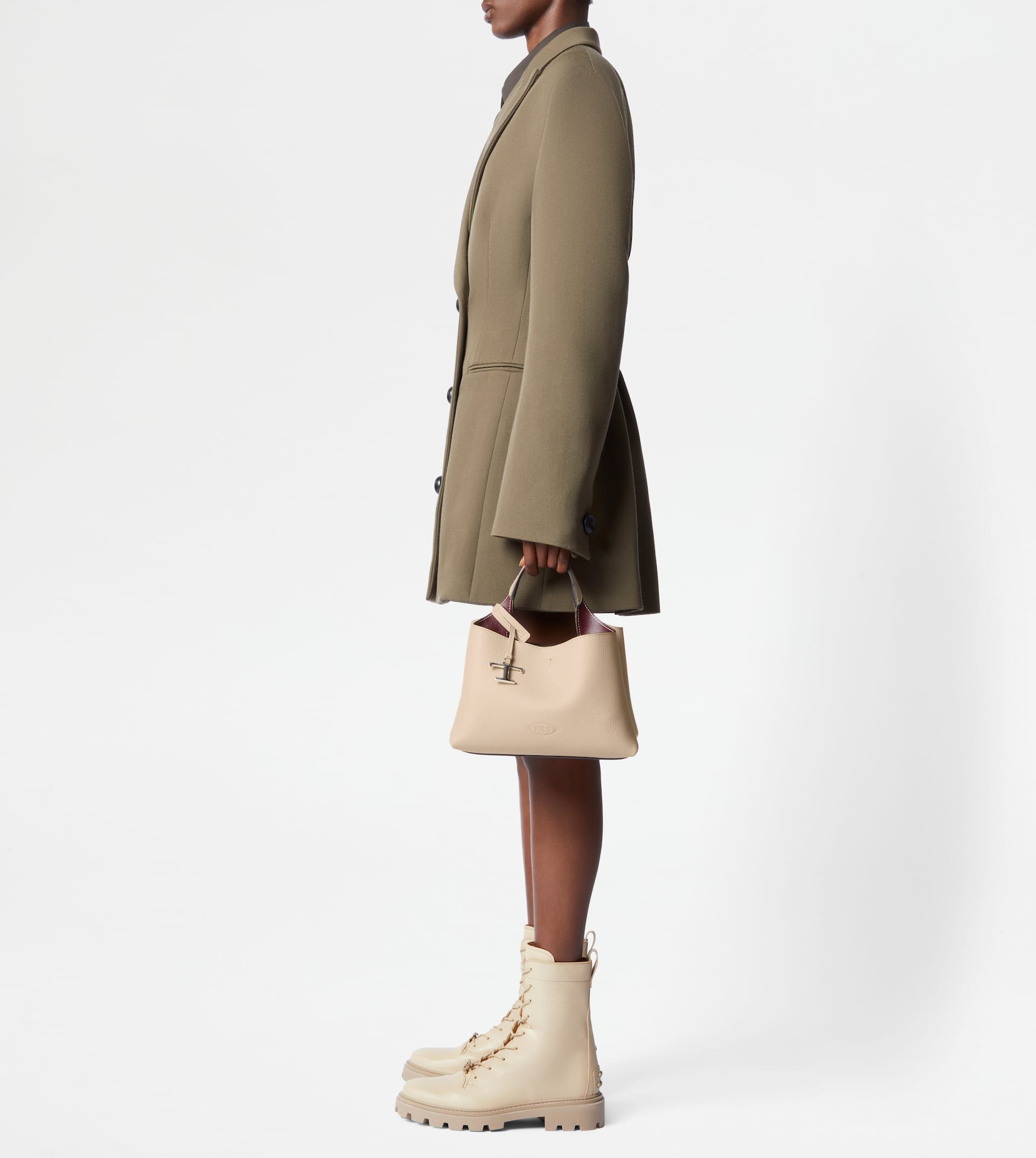 BAG IN LEATHER MICRO - OFF WHITE - 3