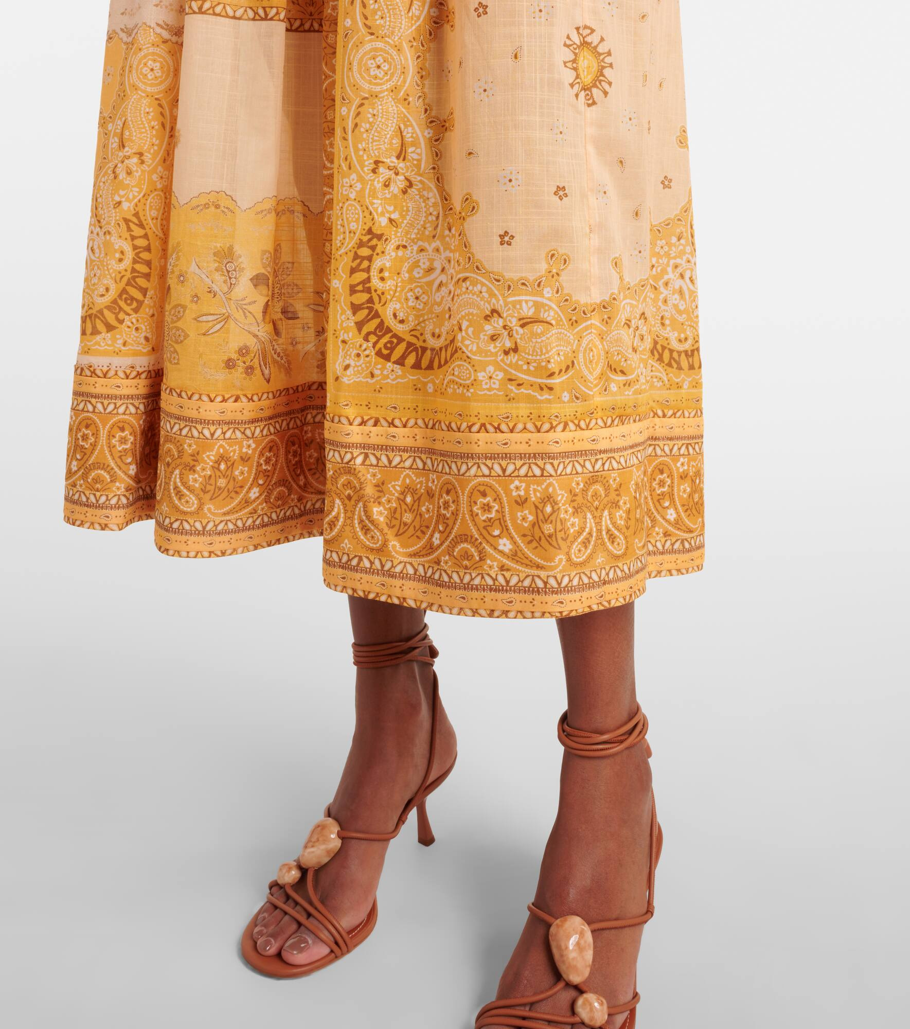 Lucky shirred cotton corset dress - 6