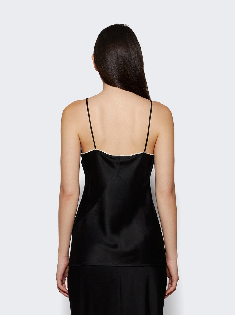 Lace Detail Cami Top Black - 4