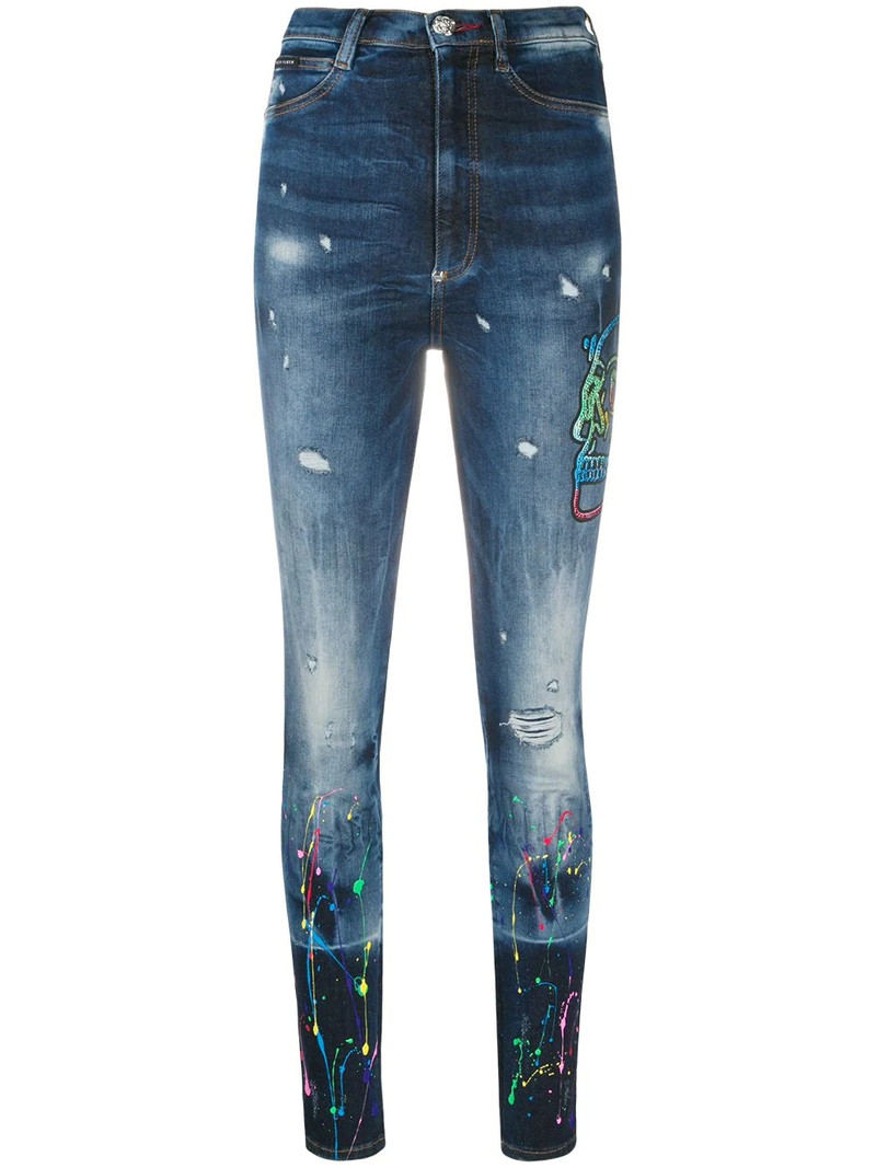 슈퍼 높은 상승 jeggings 1