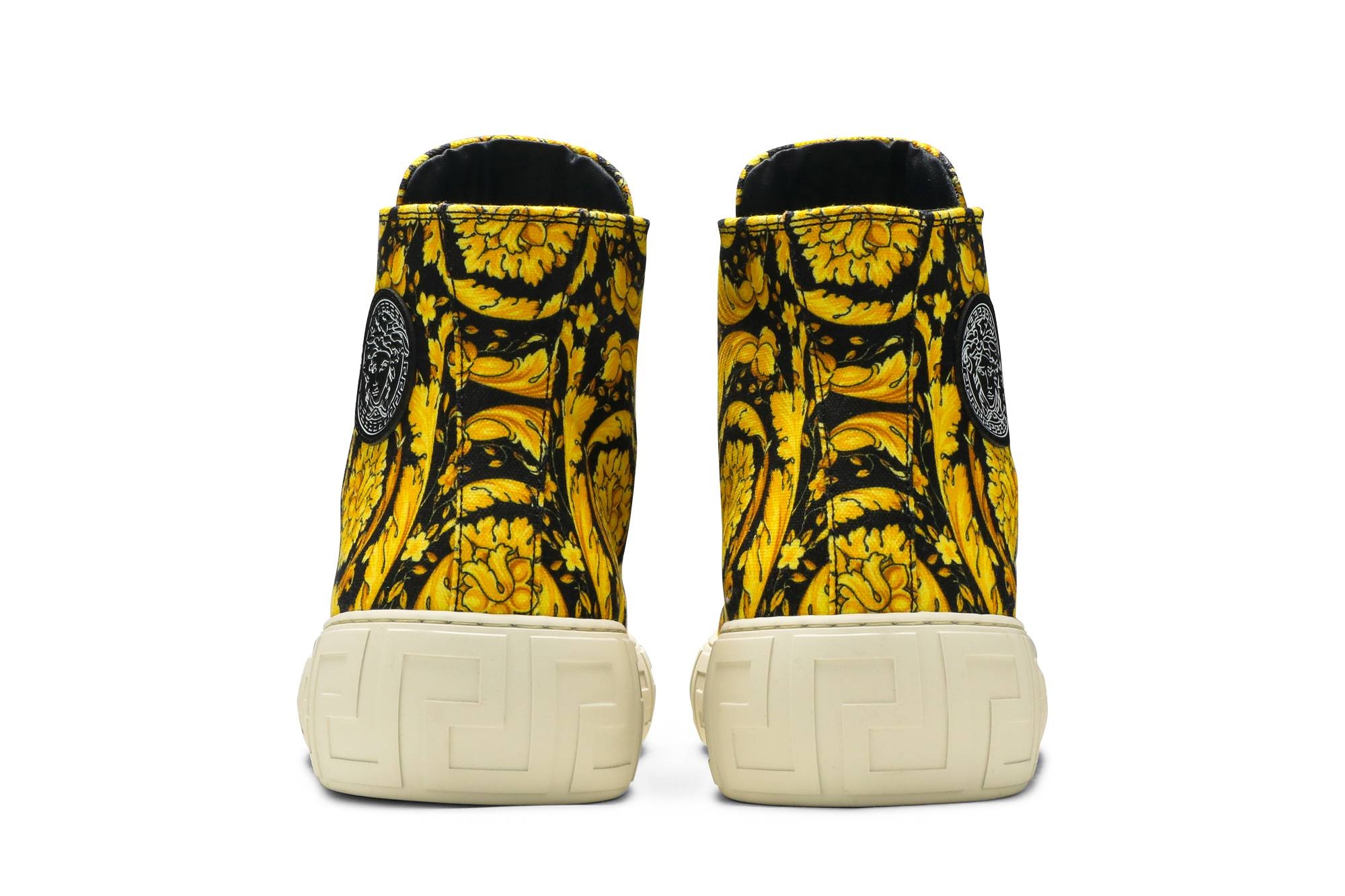 Versace Canvas High 'Barocco Print - Black Gold' - 6