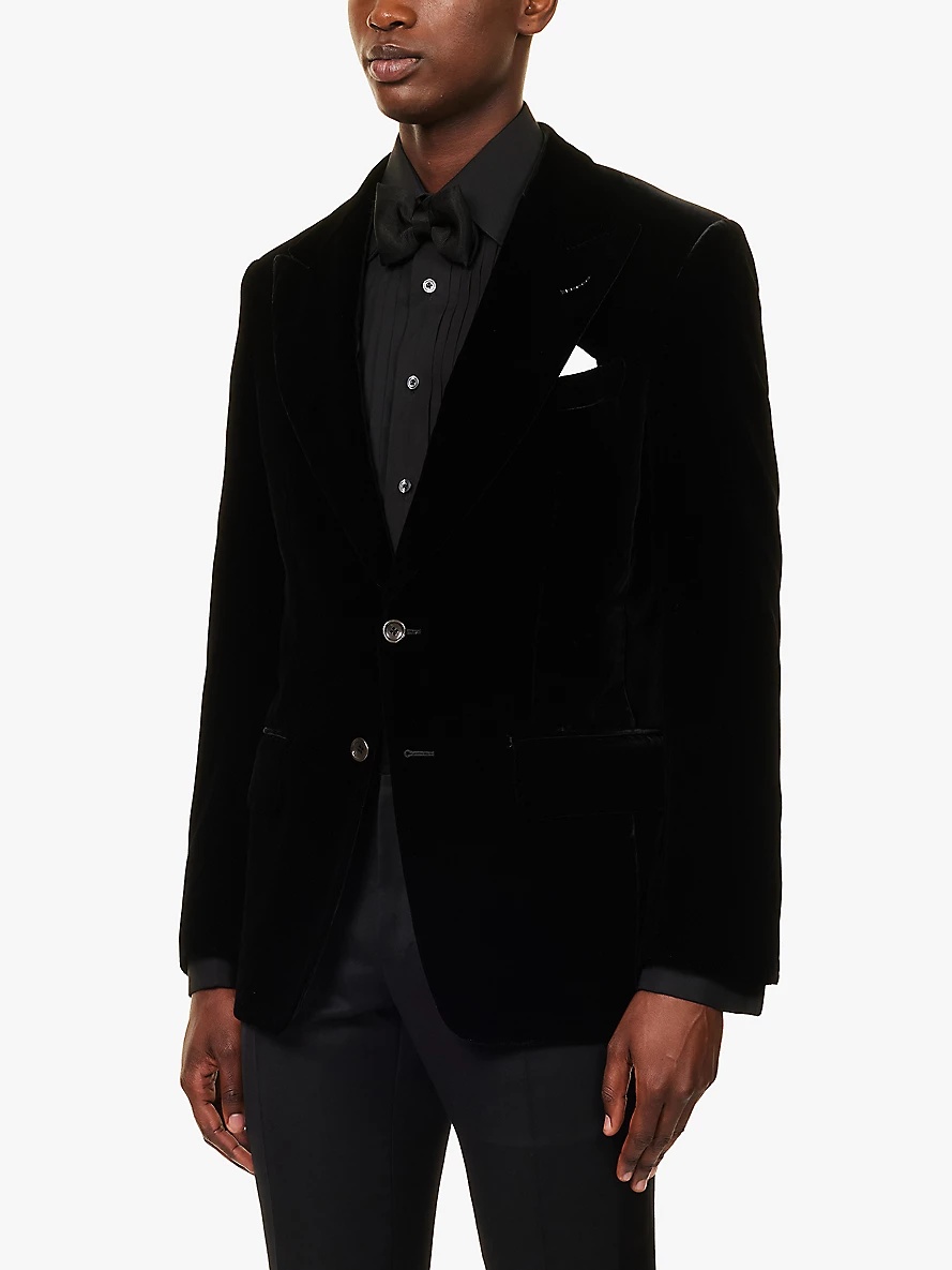 Atticus regular-fit velvet blazer - 3