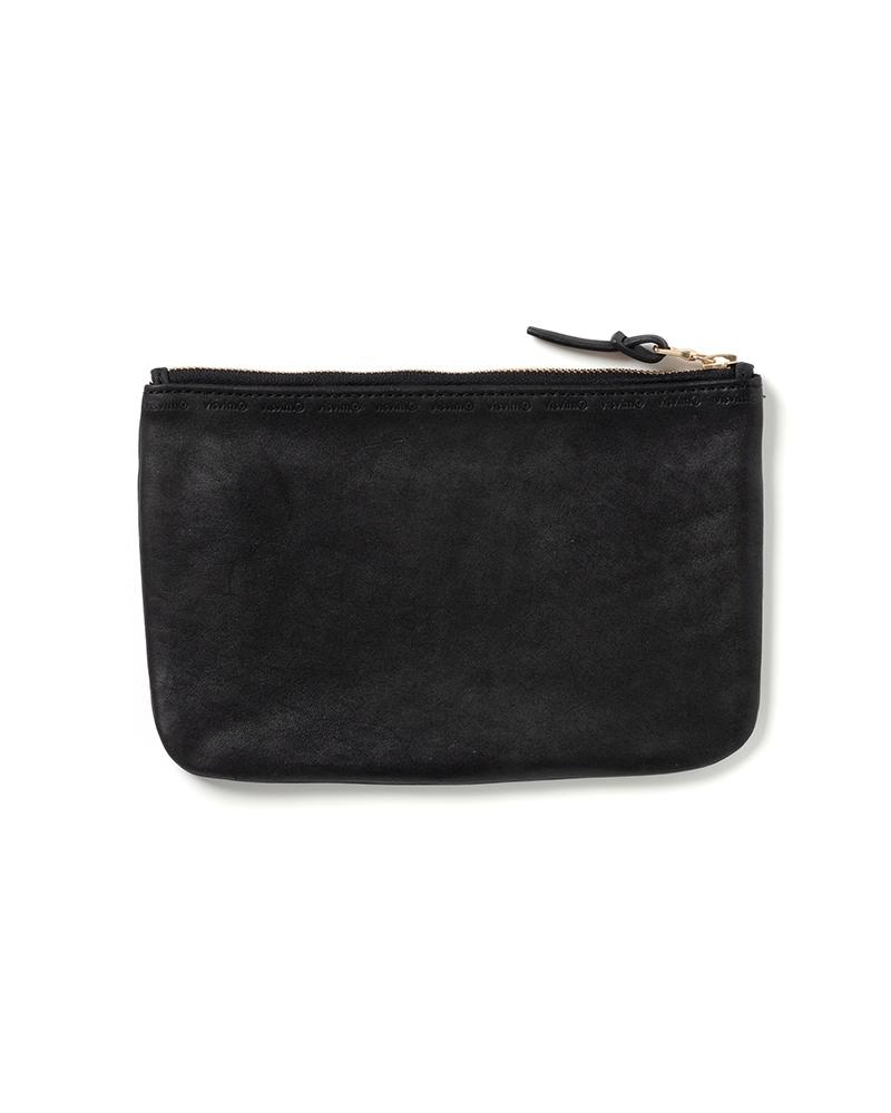 LEATHER TRAVEL POUCH BLACK - 2