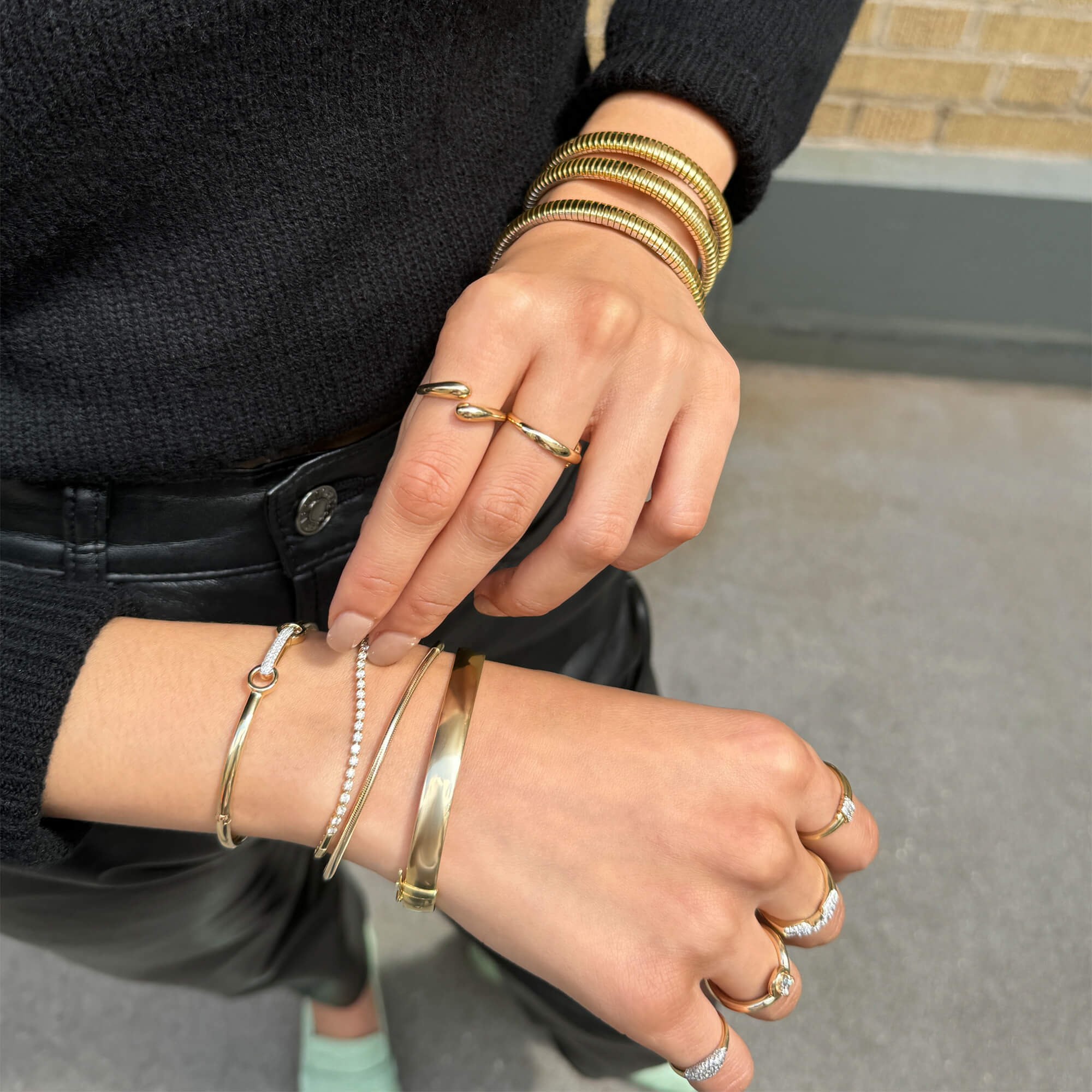 Diamond Bridle Bangle - 7