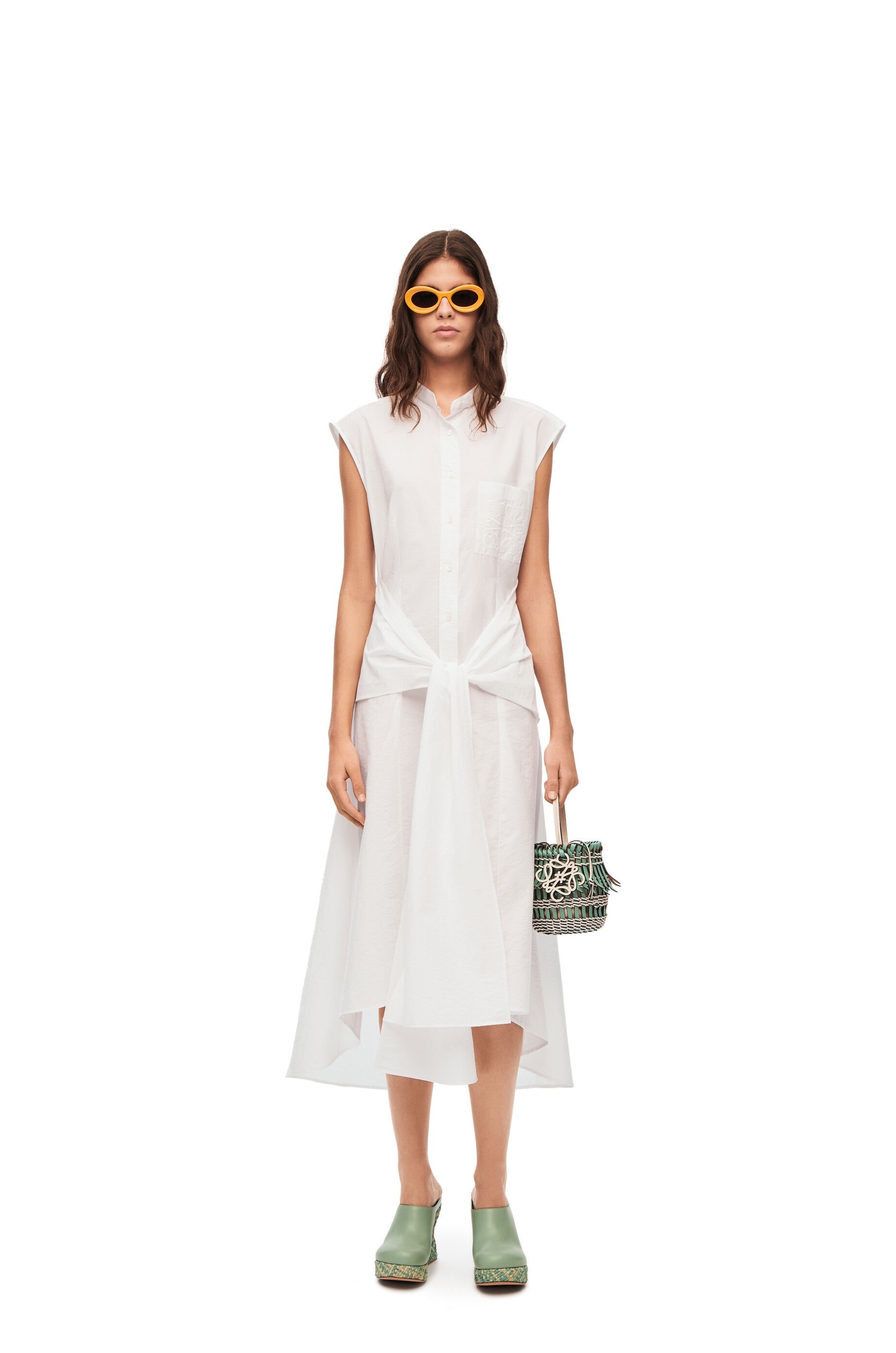 Knot shirt dress in cotton - 2