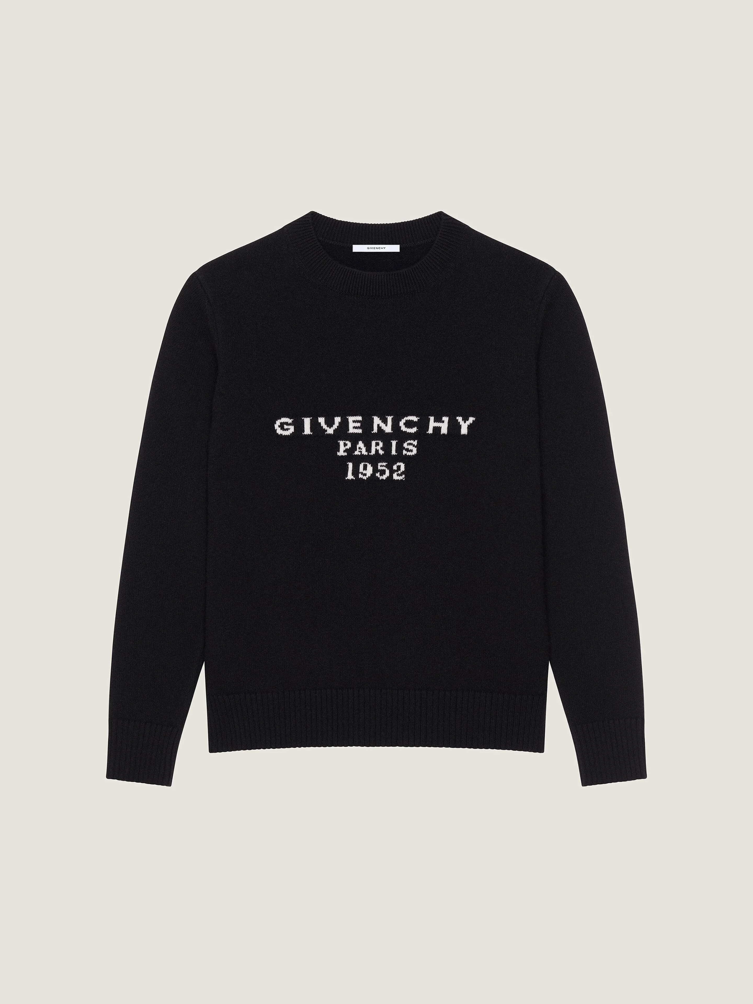 SWEATER IN WOOL CASHMERE WITH GIVENCHY SIGNATURE - 1