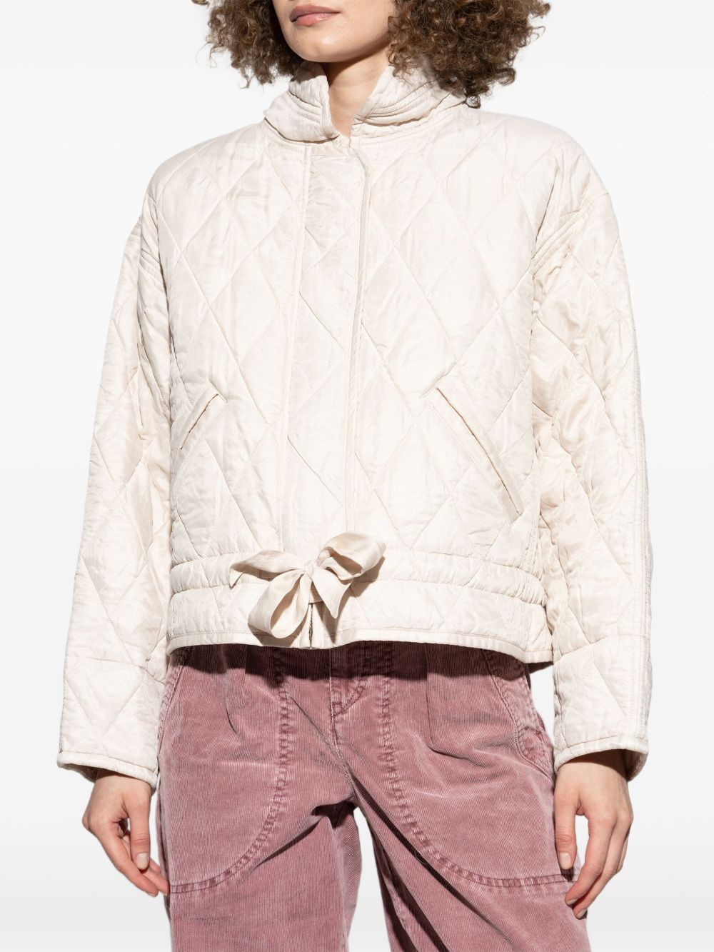 Zakiane quilted tie-detail jacket - 3