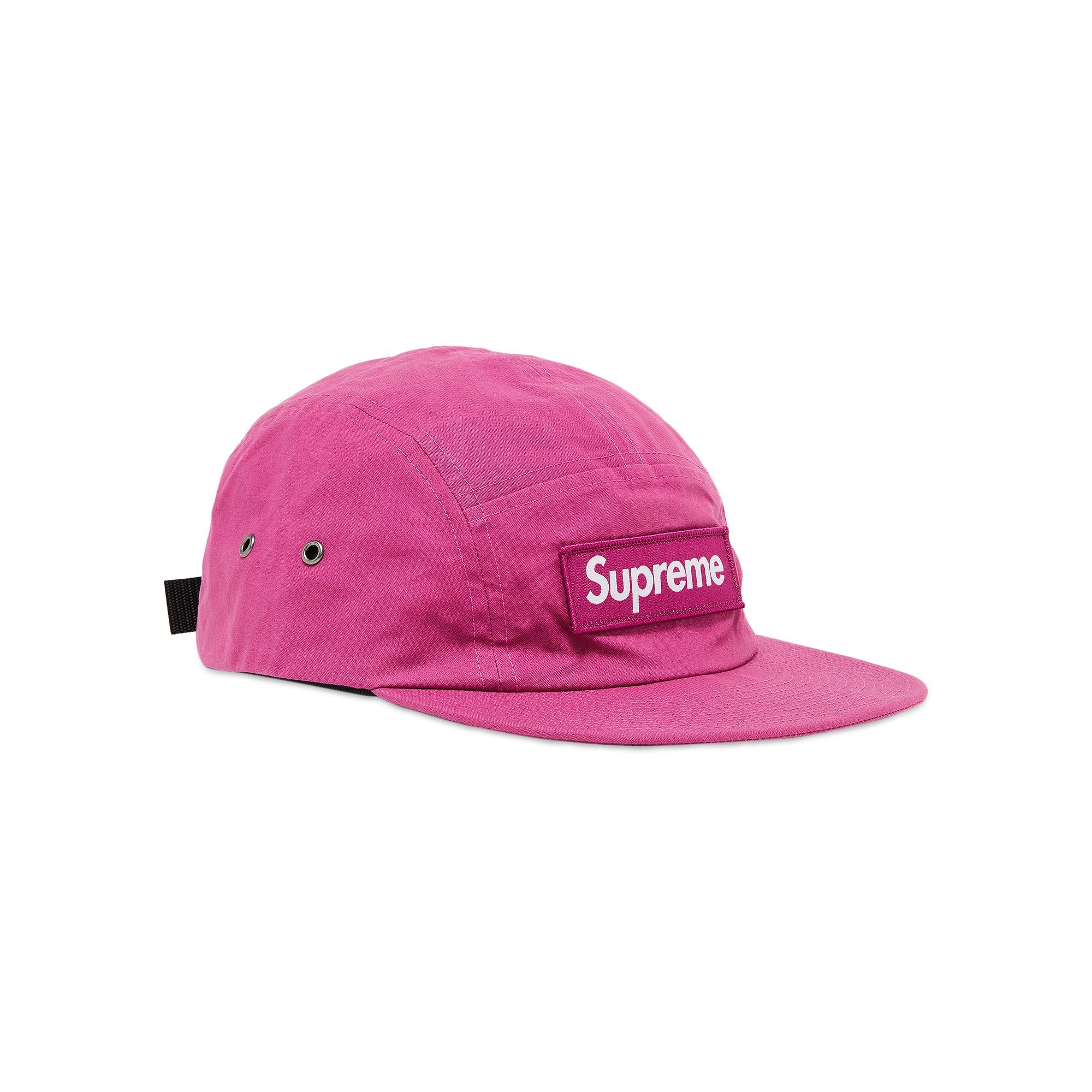 Supreme Supreme Waxed Cotton Camp Cap 'Magenta' | REVERSIBLE