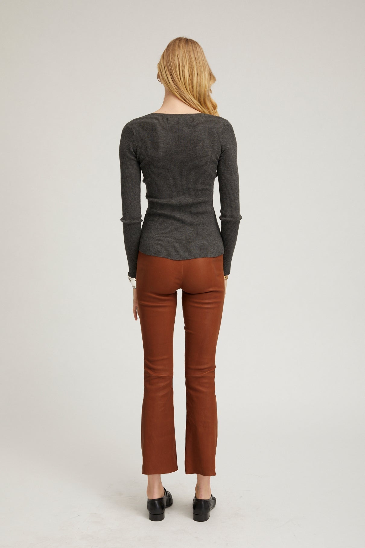 ACORN LEATHER ANKLE FLARE - 3