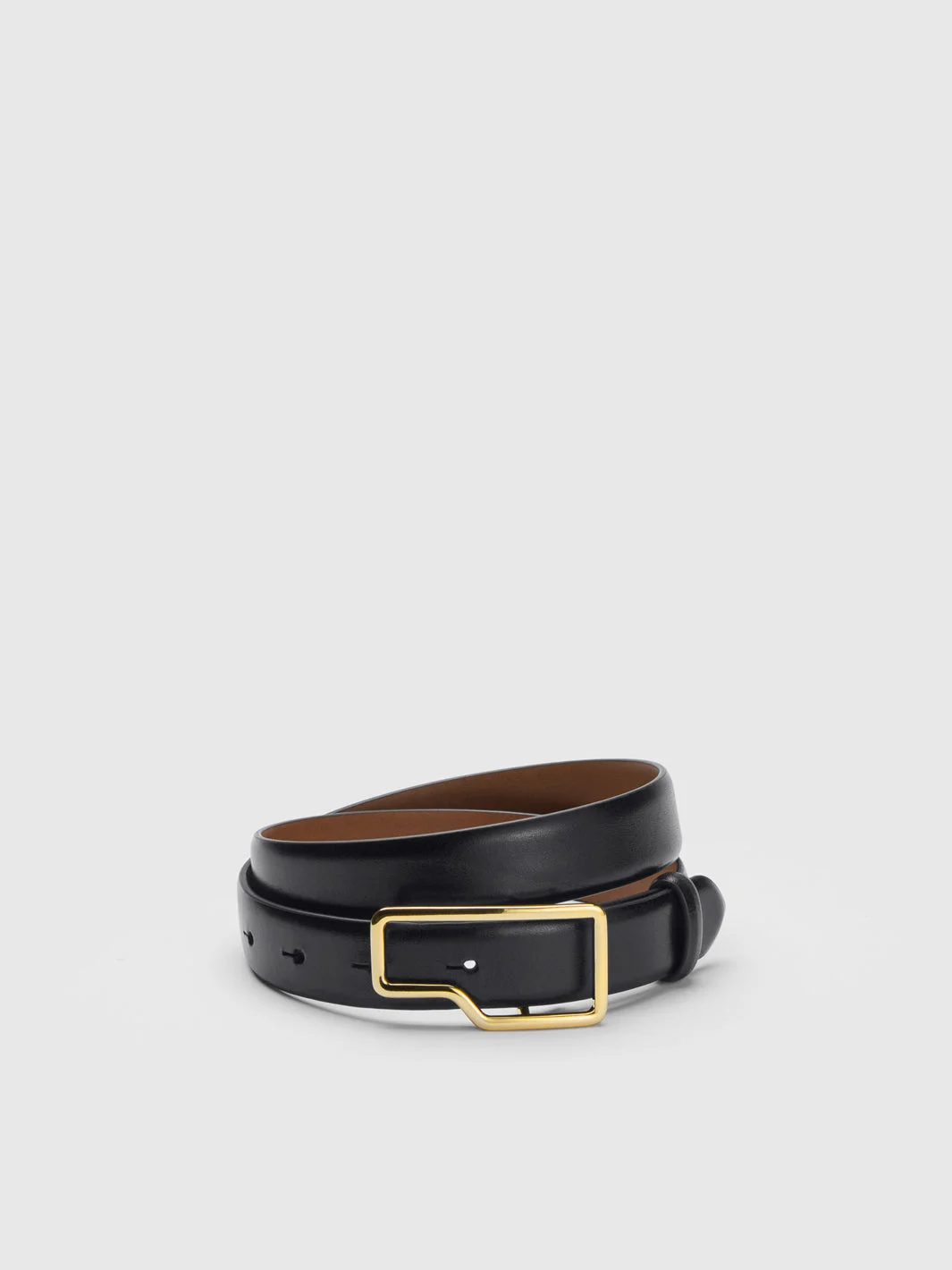 Cernobbio Black Leather Belt - 1