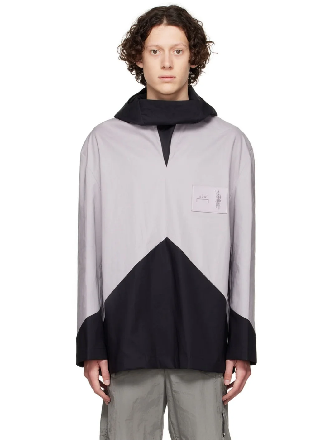 Grey Mackintosh Edition Geometric Kagool Jacket - 1