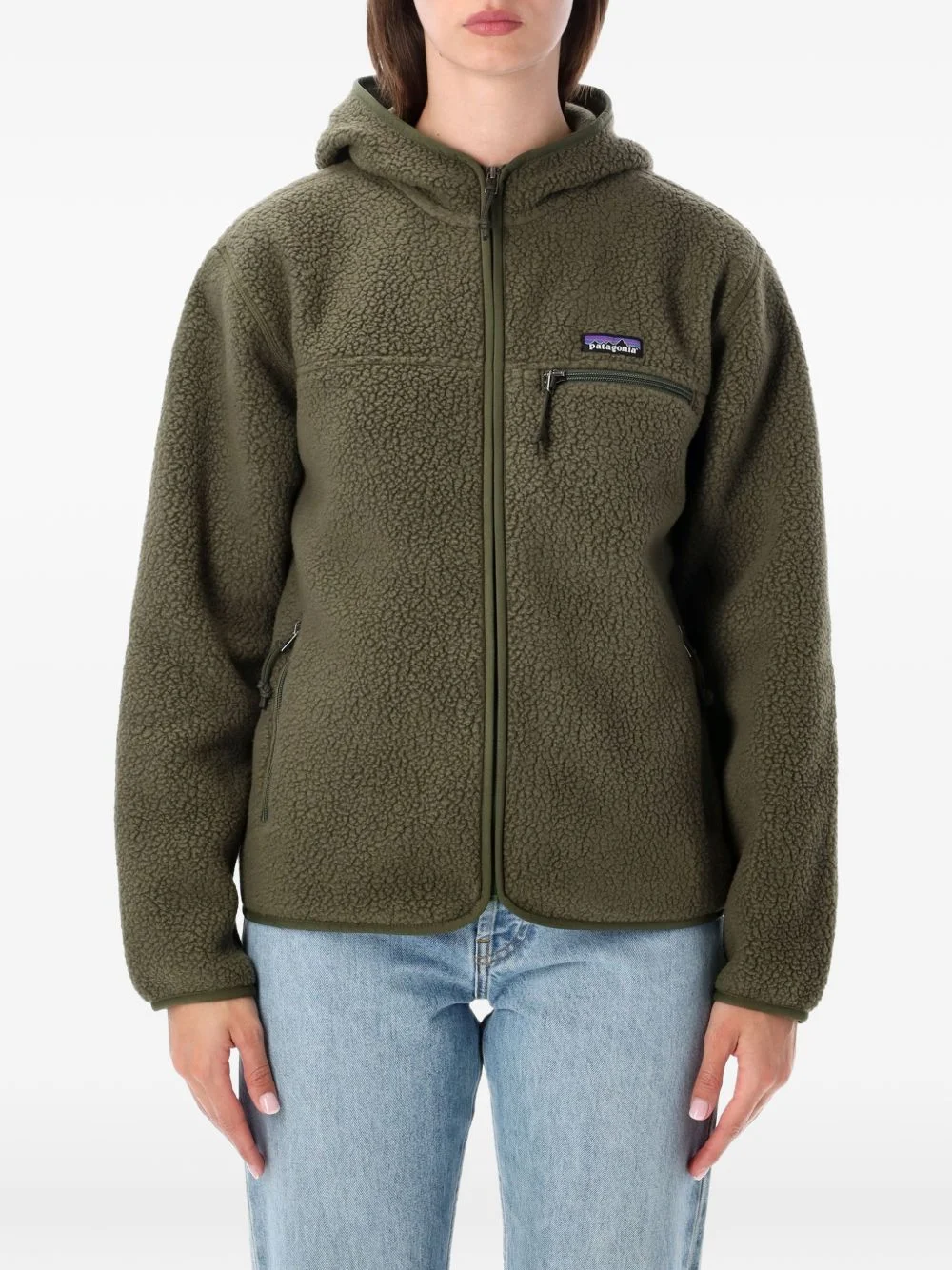 Retro Pile hooded jacket - 1