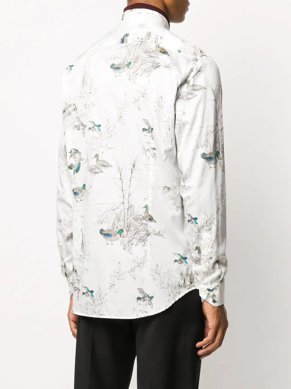 duck print tailored shirt - 4