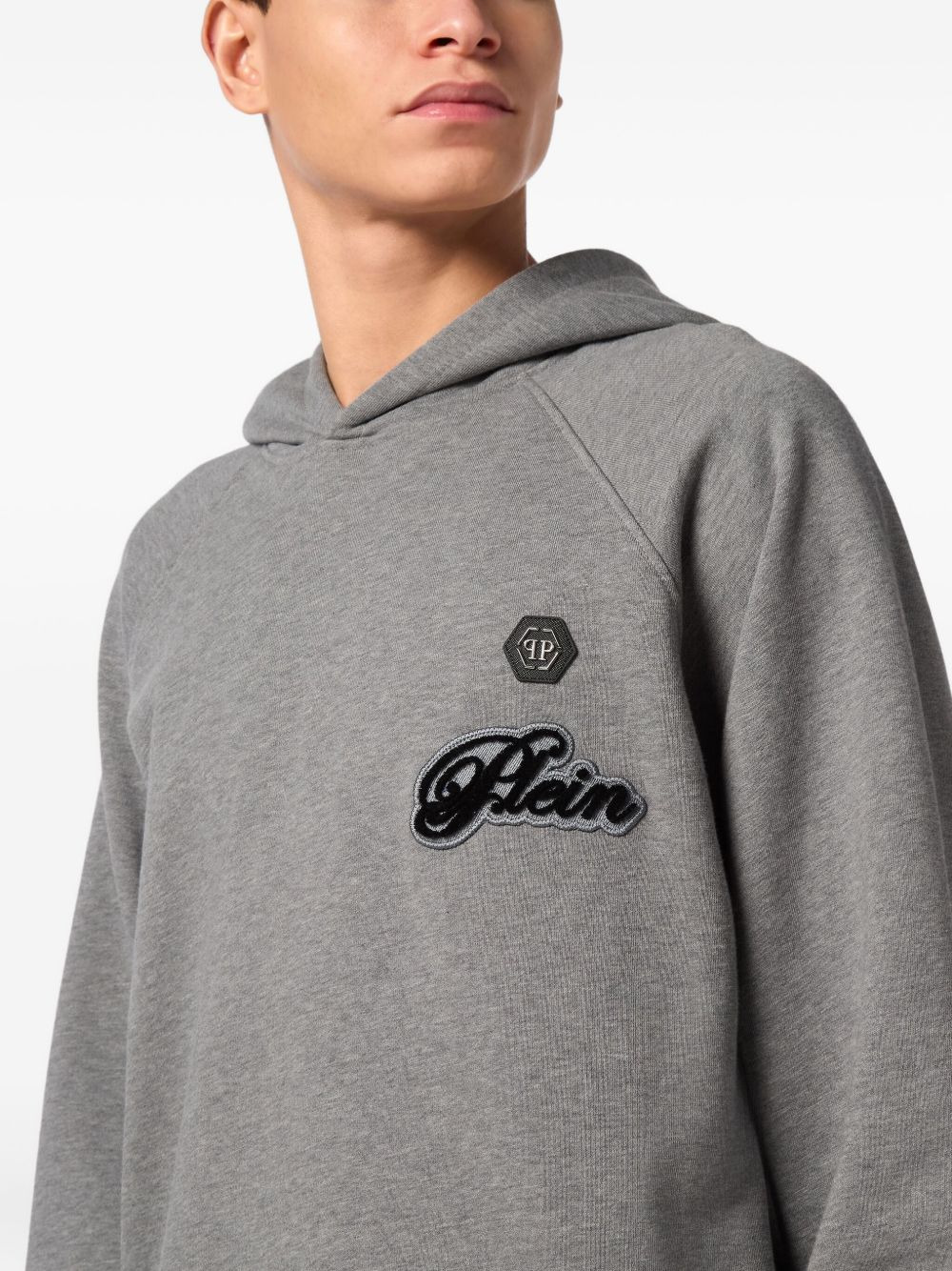 logo-patch hoodie - 4