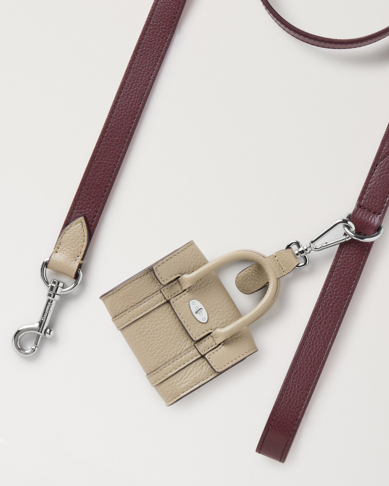Bayswater Dog Bag Holder Dune & Oxblood Small Classic Grain 4