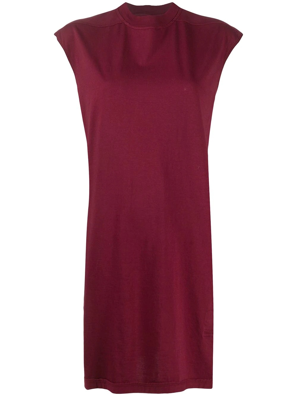 sleeveless fine ribbed knit dress - 1