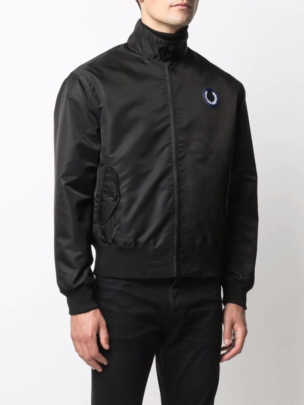 Harrington patched bomber jacket - 3