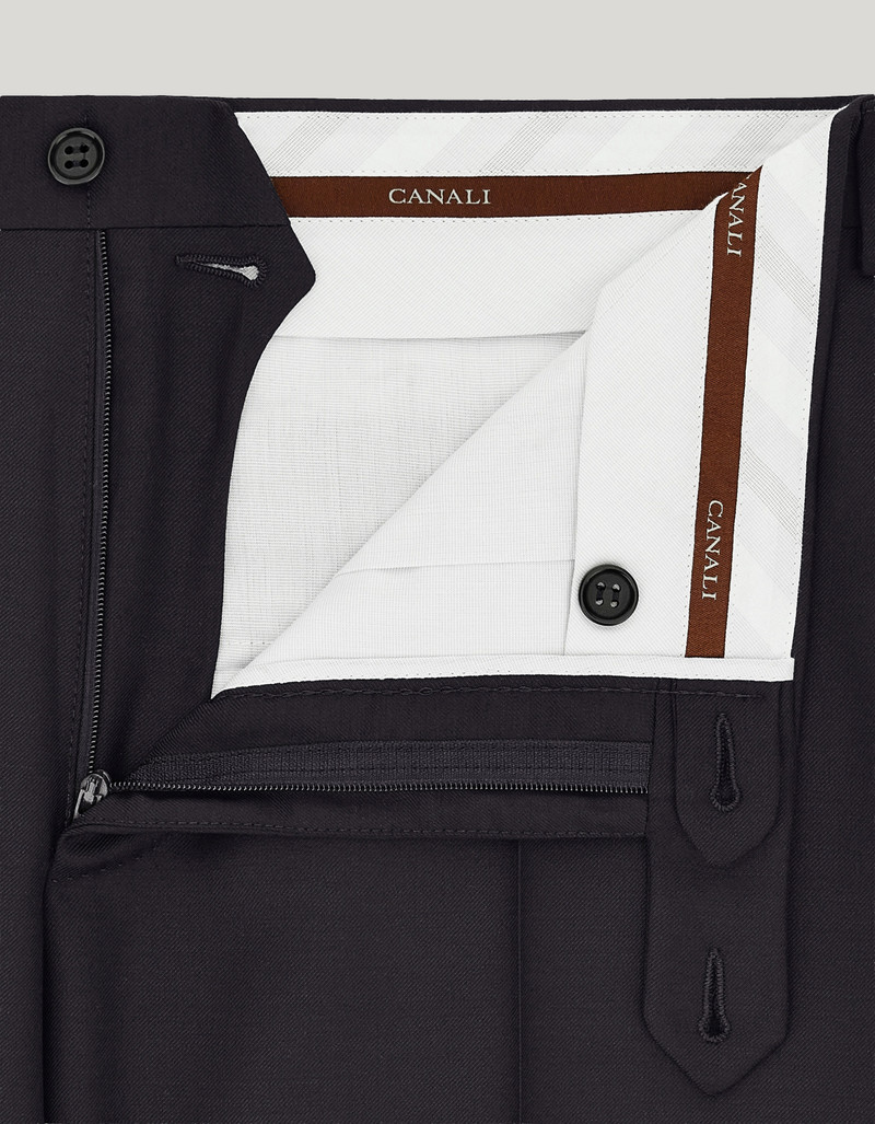 PANTS IN NAVY BLUE WOOL 5