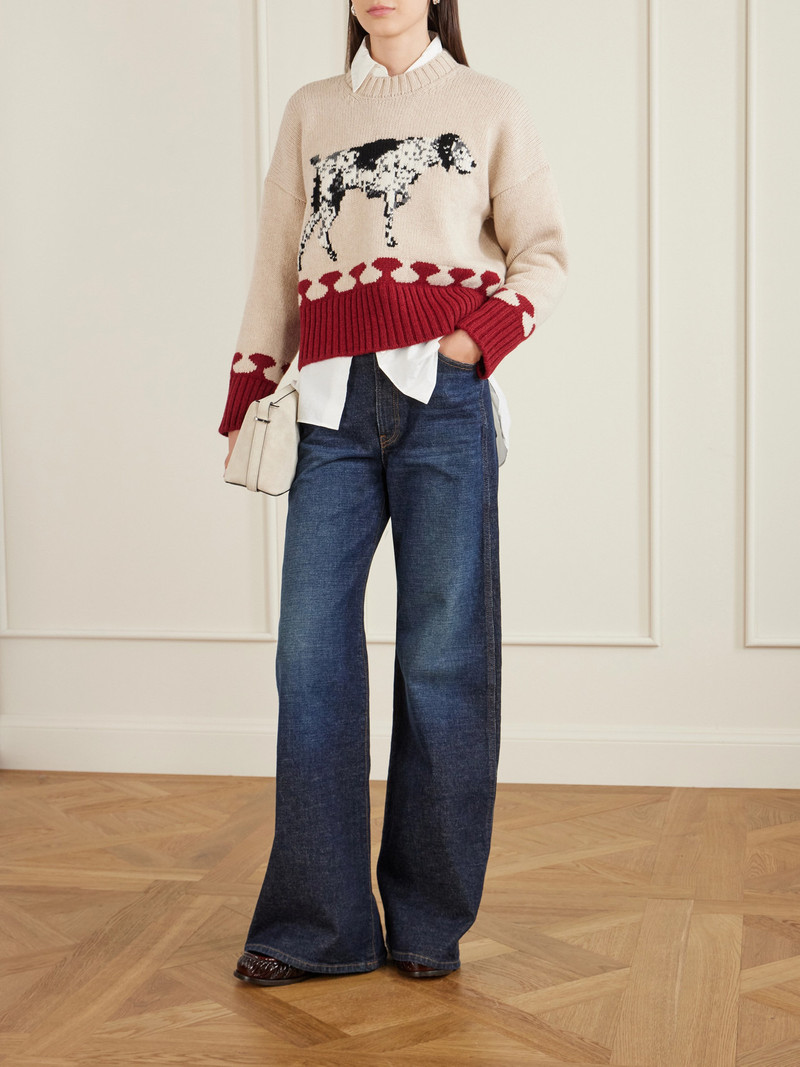 S.S.DALEY Intarsia-knit Wool Sweater outlook