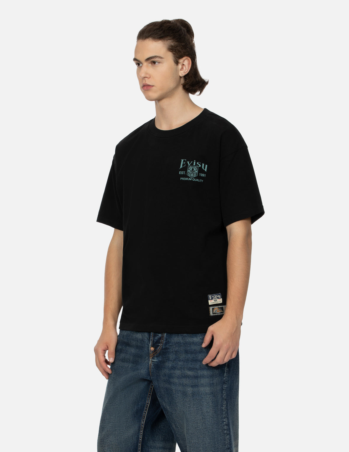 POCKET-SHAPED DARUMA DAICOCK PRINT RELAX FIT T-SHIRT - 8